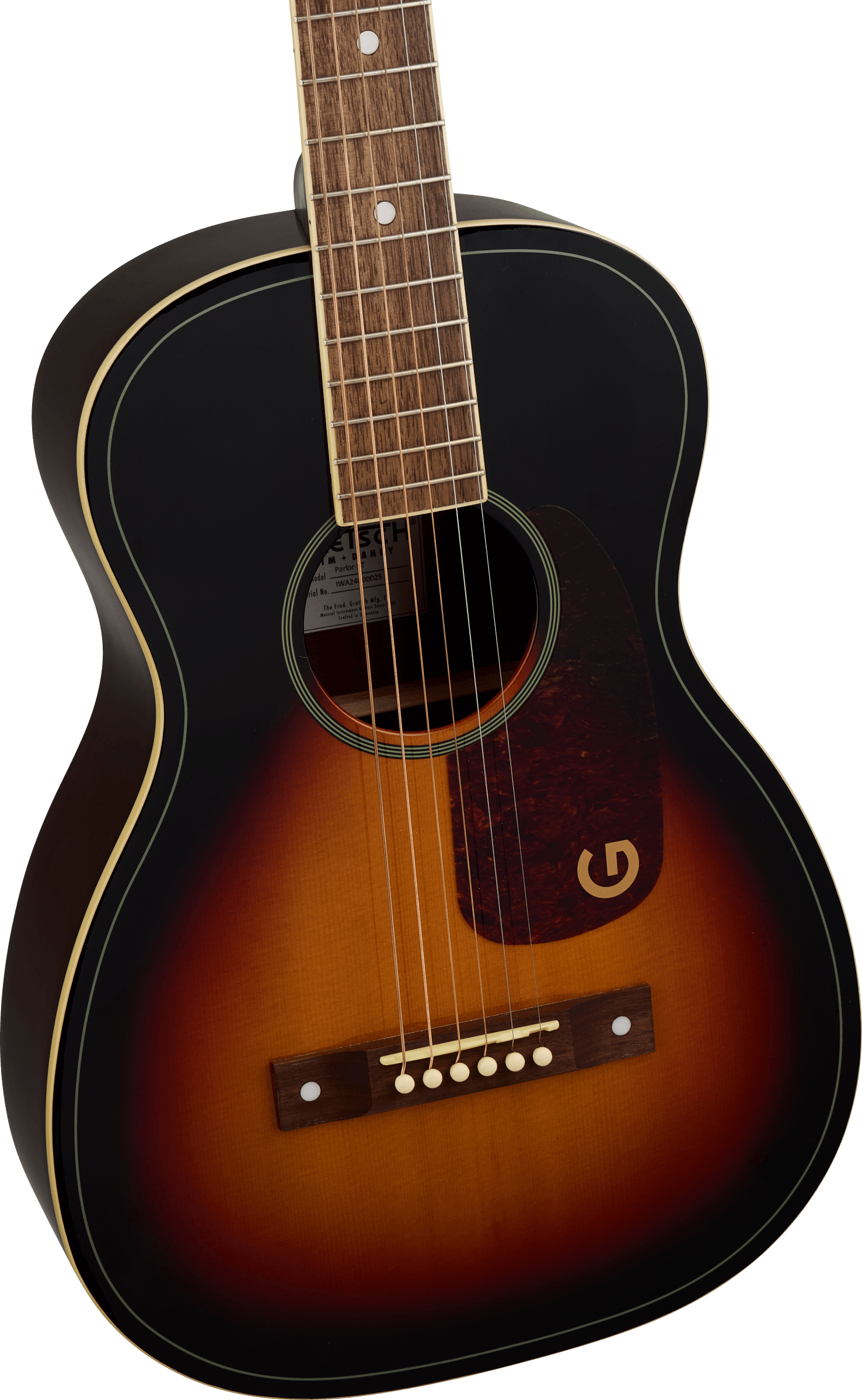 Gretsch Jim Dandy Parlor LTD, Solid Top, Walnut Fingerboard, Heritage Burst