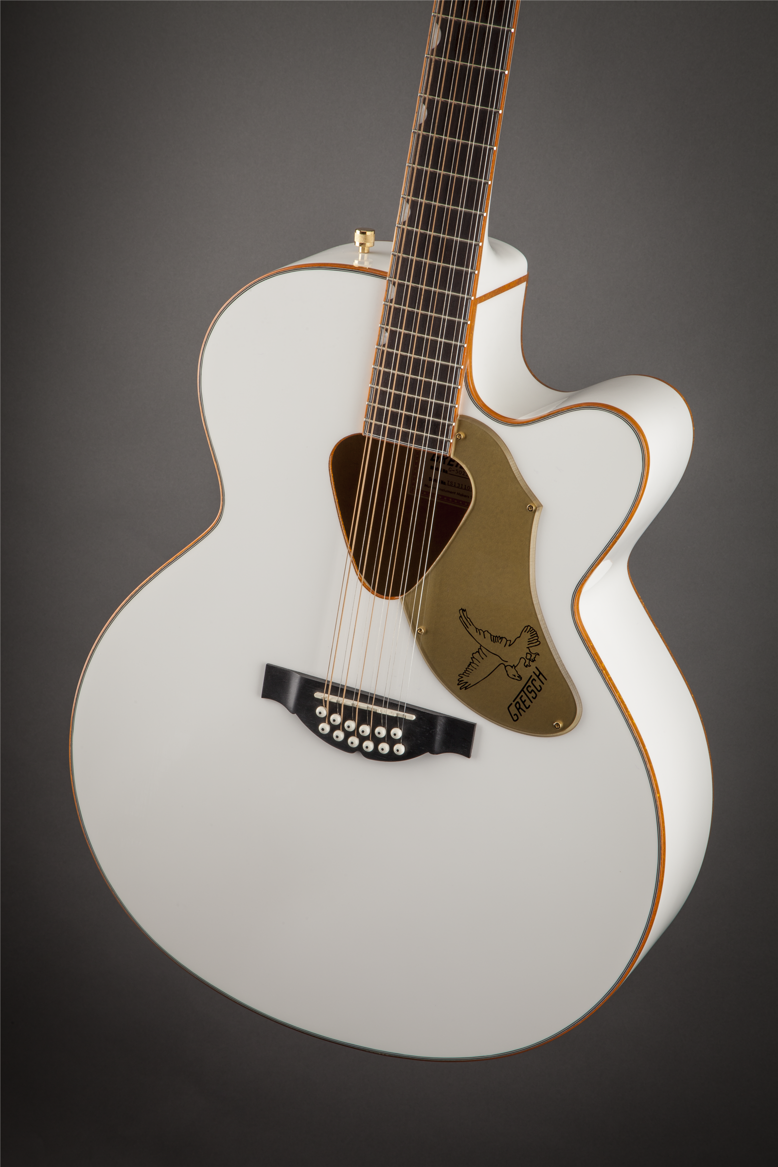 Gretsch G5022CWFE-12 Rancher Falcon Jumbo 12-String Cutaway, Fishman Pickup, White