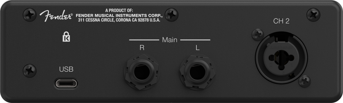 Fender Quantum LT 2 USB-C Audio Interface - Metronome Music Inc.