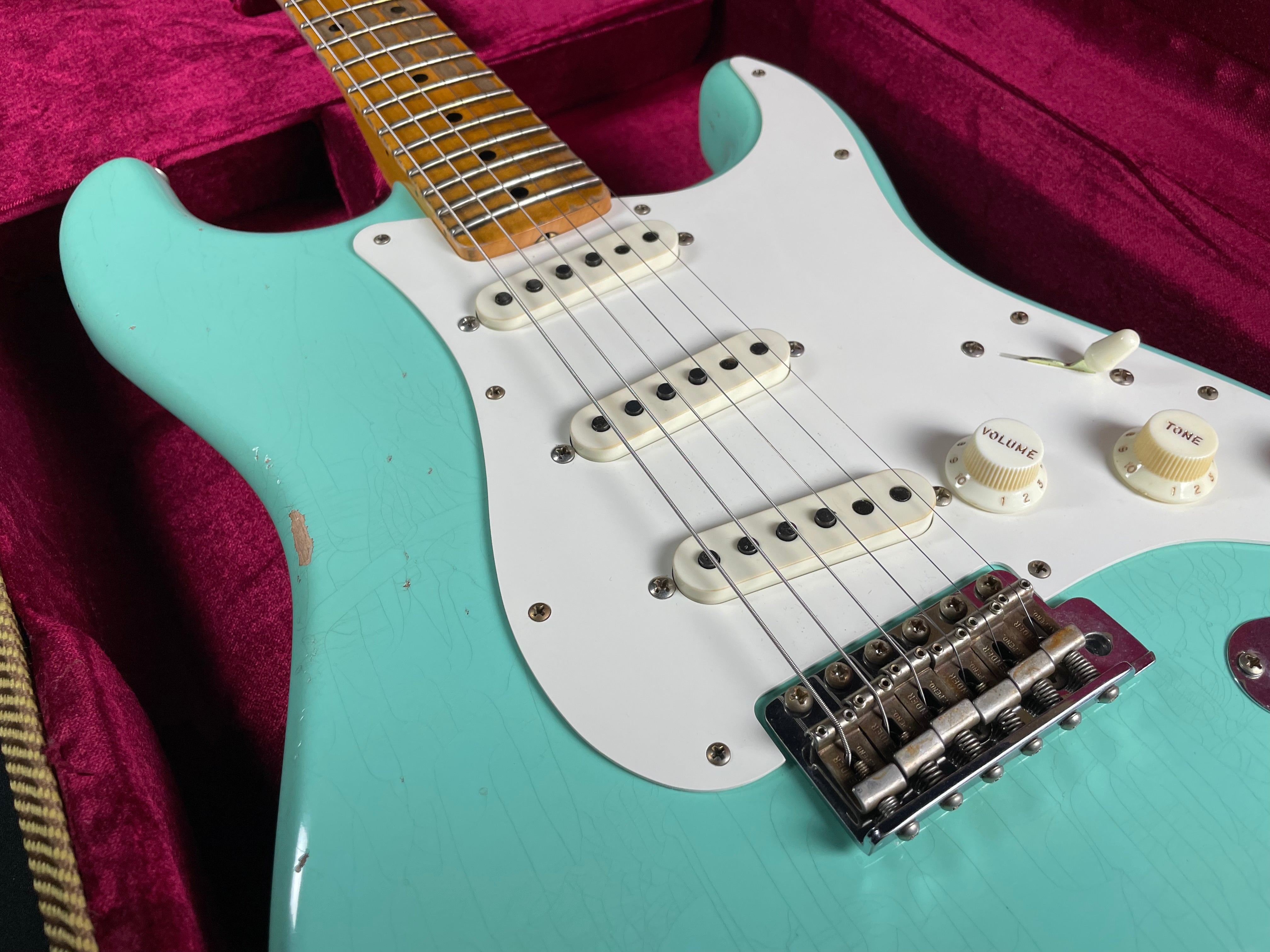 Fender Custom Shop Limited Edition Fat '50s Strat Relic - Super Faded Aged Sea Foam Green