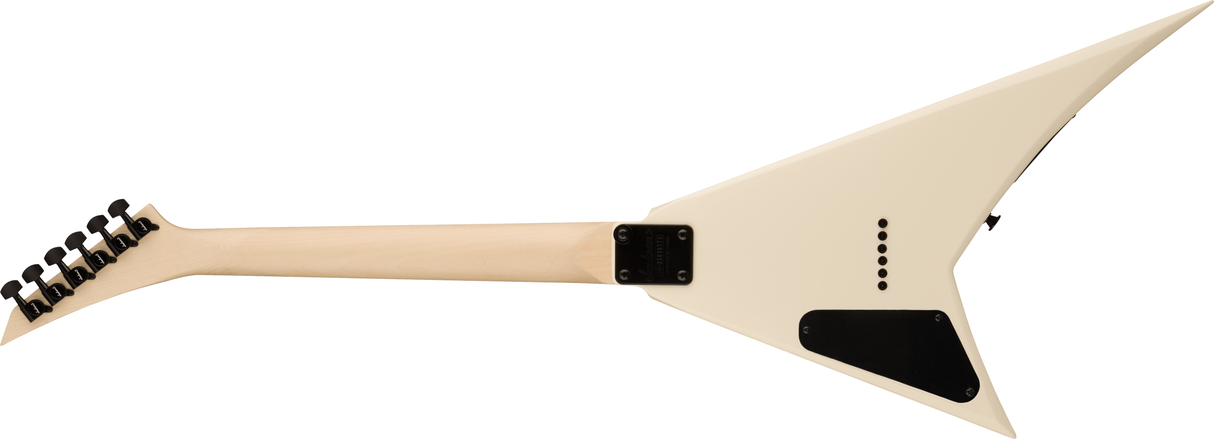 Jackson JS Series RR Minion JS1XM, Snow White with Black Pin Stripes