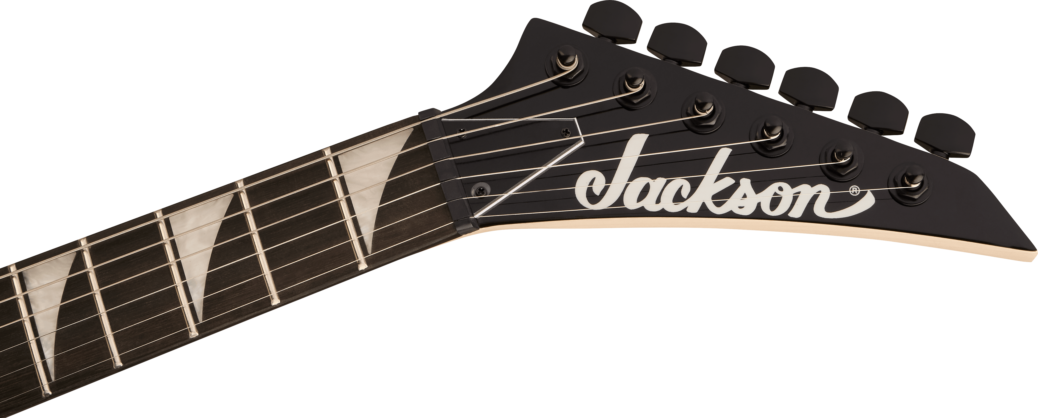 Jackson JS Series RR Minion JS1XM, Snow White with Black Pin Stripes
