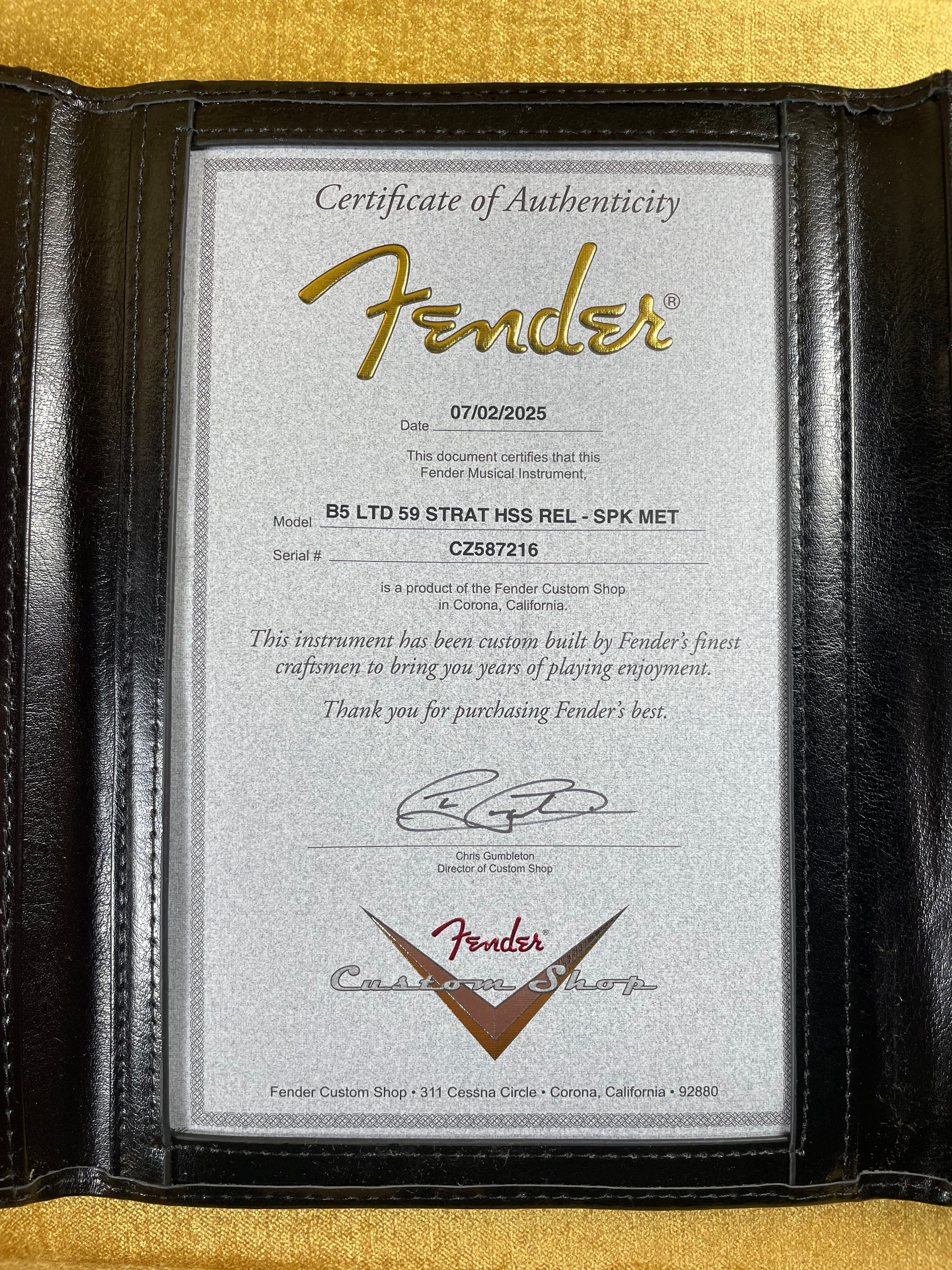 Fender Custom Shop LTD '59 Stratocaster HSS Relic - Shell Pink Metallic (2025) - Metronome Music Inc.