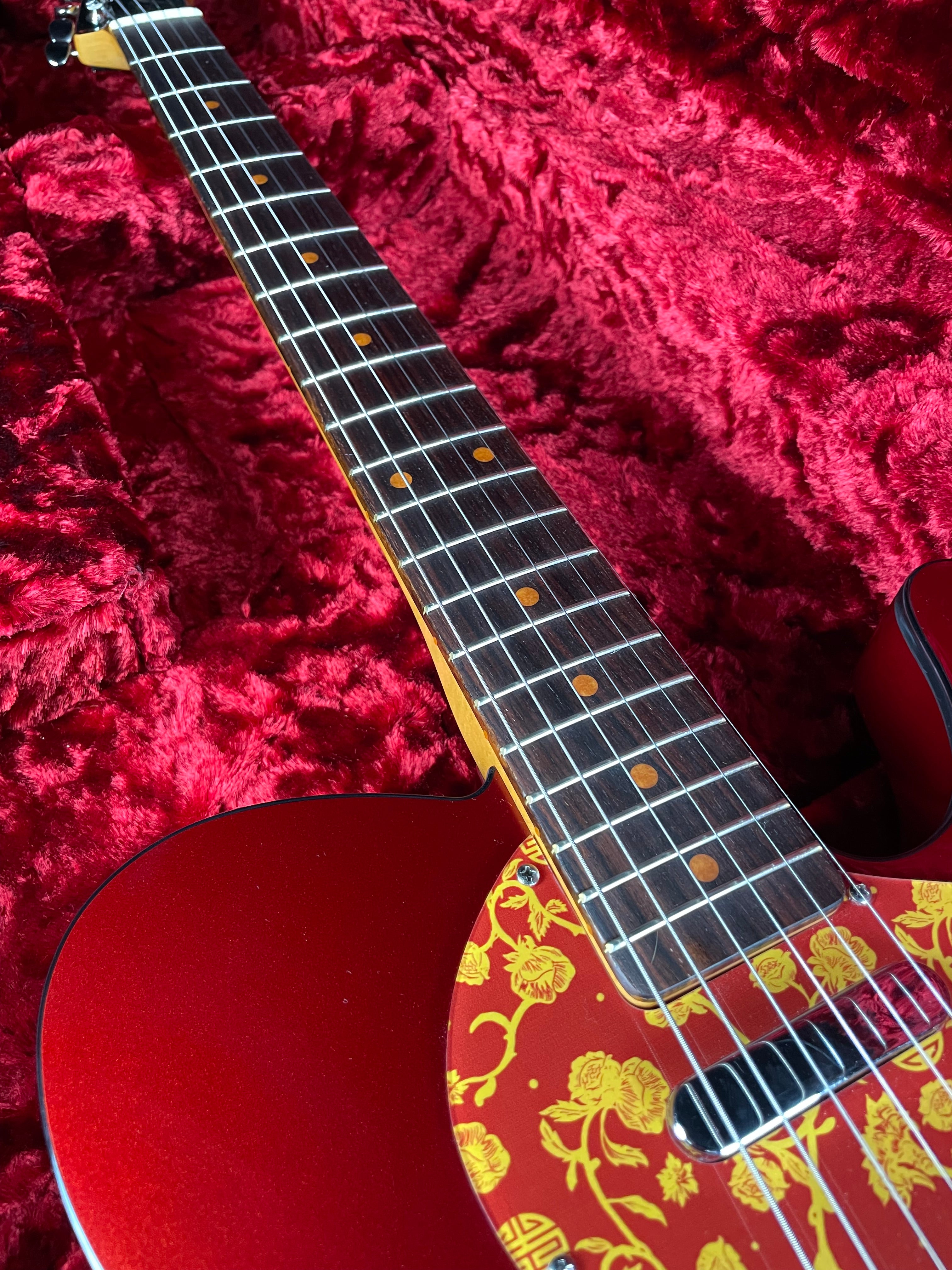 Fender Limited Edition Raphael Saadiq Telecaster w/HSC - Dark Metallic Red (2023) - Metronome Music Inc.