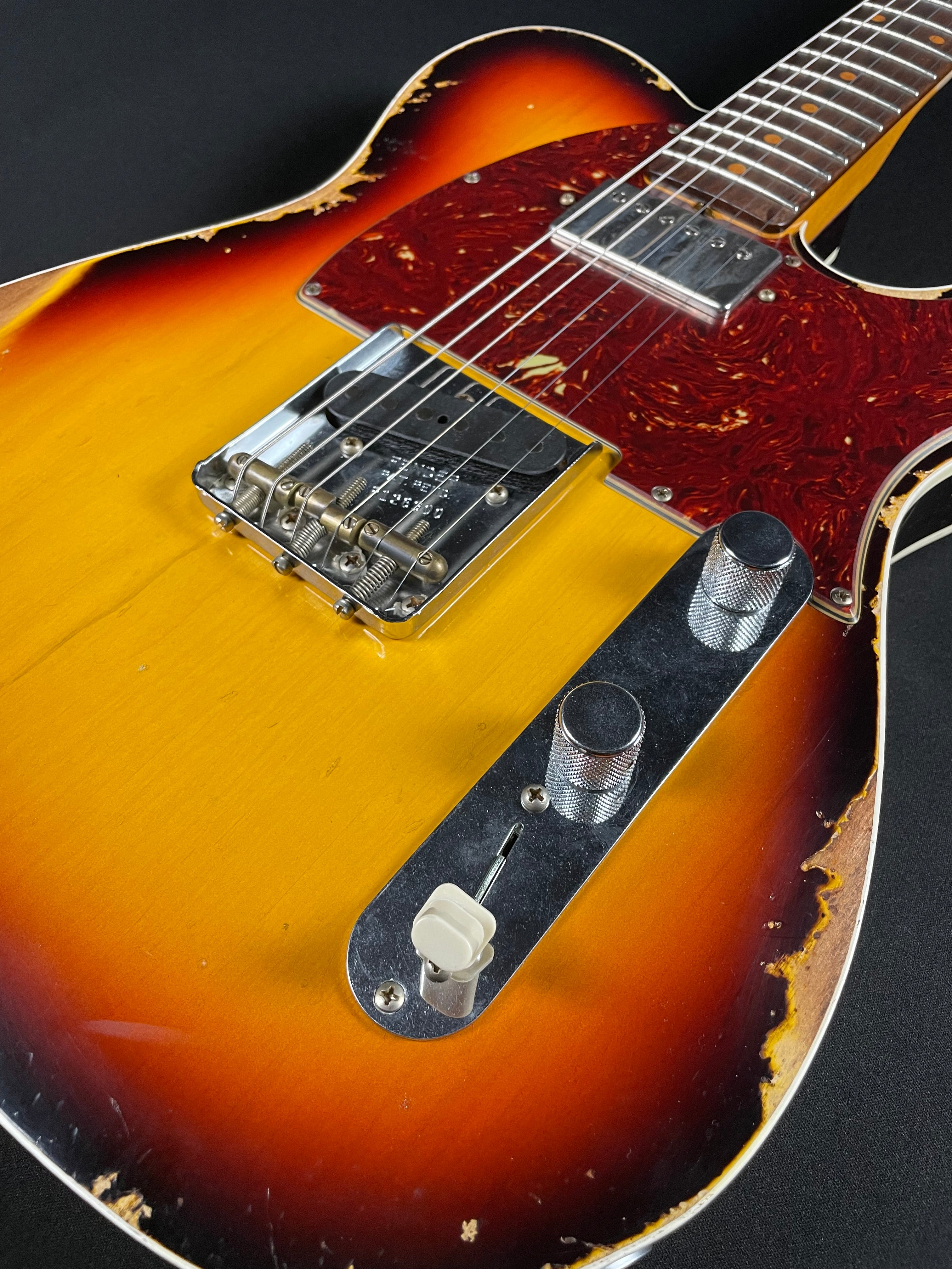 Fender Custom Shop LTD Reverse 1960 Tele Custom, Heavy Relic - 3-Color Sunburst