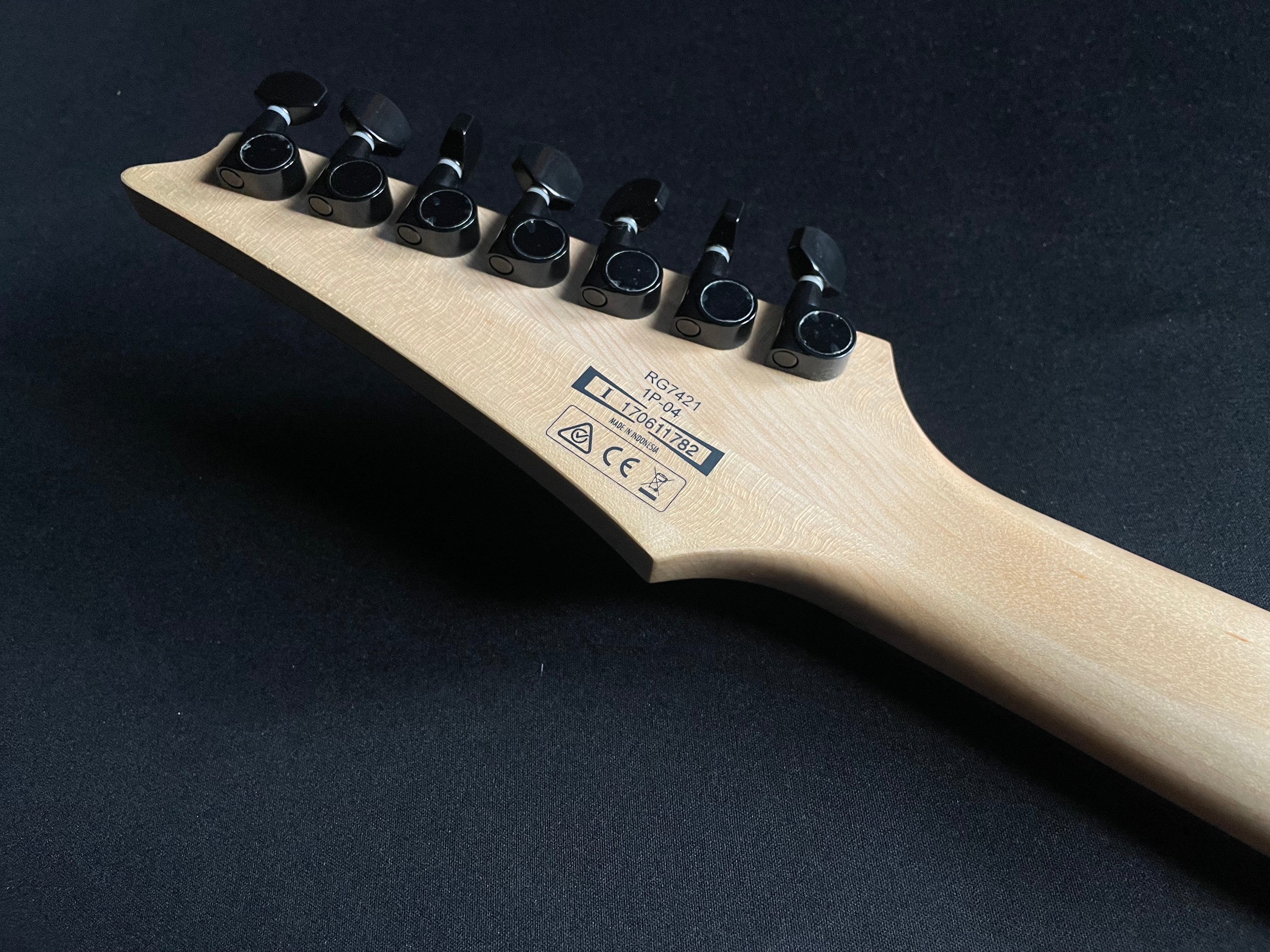 Ibanez RG7421 7-String - Pearl Black Fade Metallic (Used) - Metronome Music Inc.