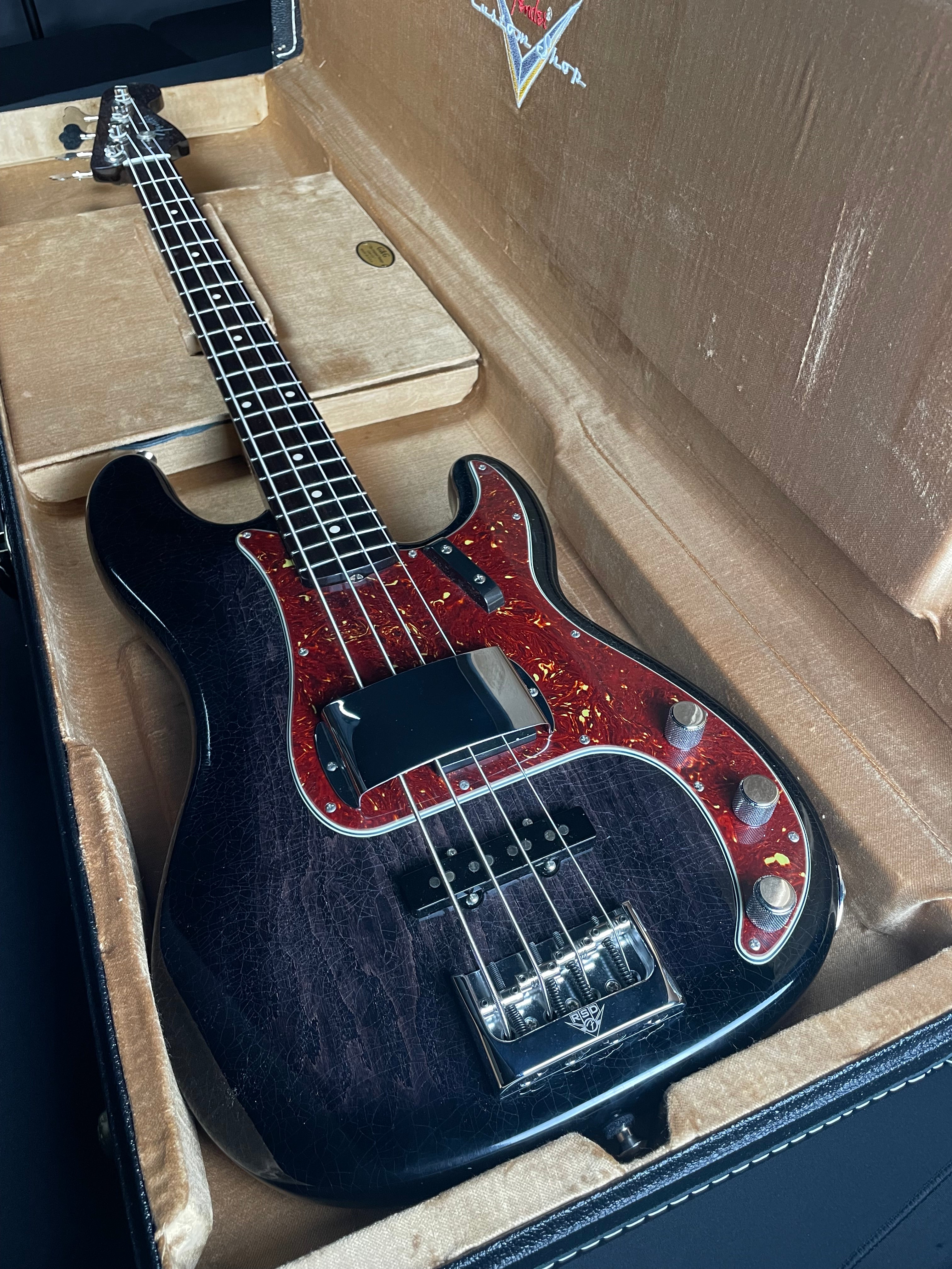 Fender Custom Shop Postmodern Precision Bass DLX Closet Classic Rosewood Neck Ebony Transparent