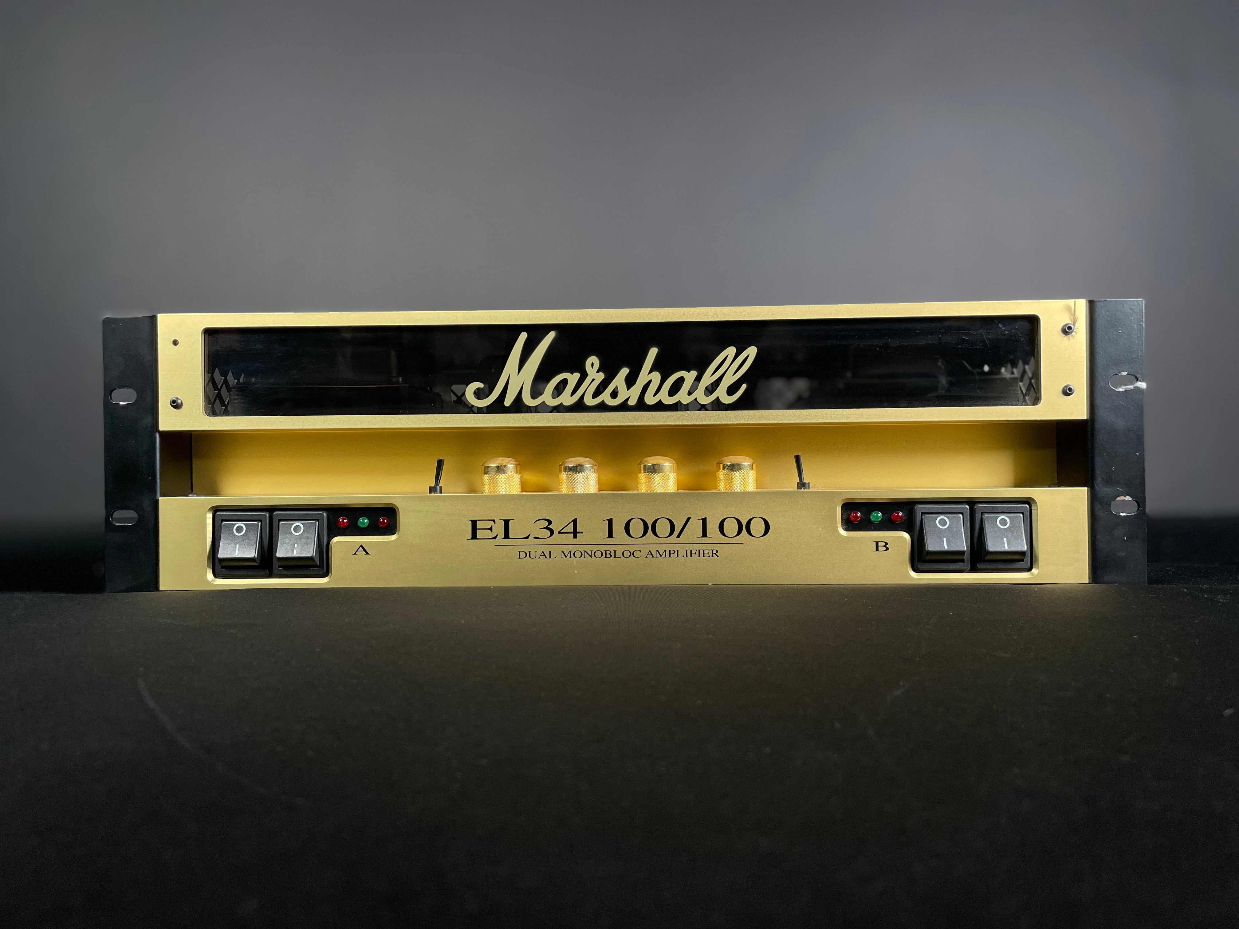 Marshall EL34 100/100 Dual Monoblock Rack Power Amp (1997)