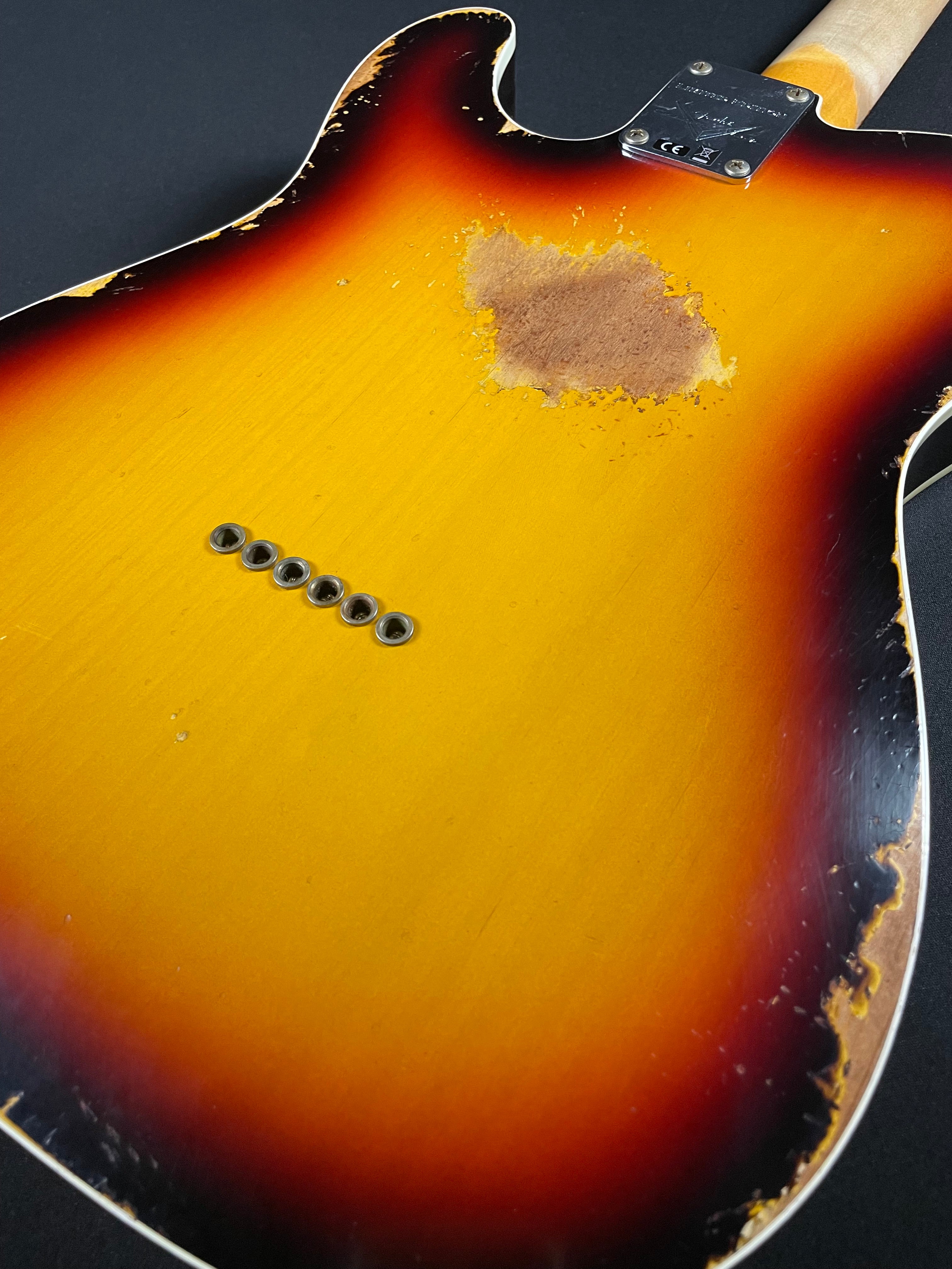 Fender Custom Shop LTD Reverse 1960 Tele Custom, Heavy Relic - 3-Color Sunburst