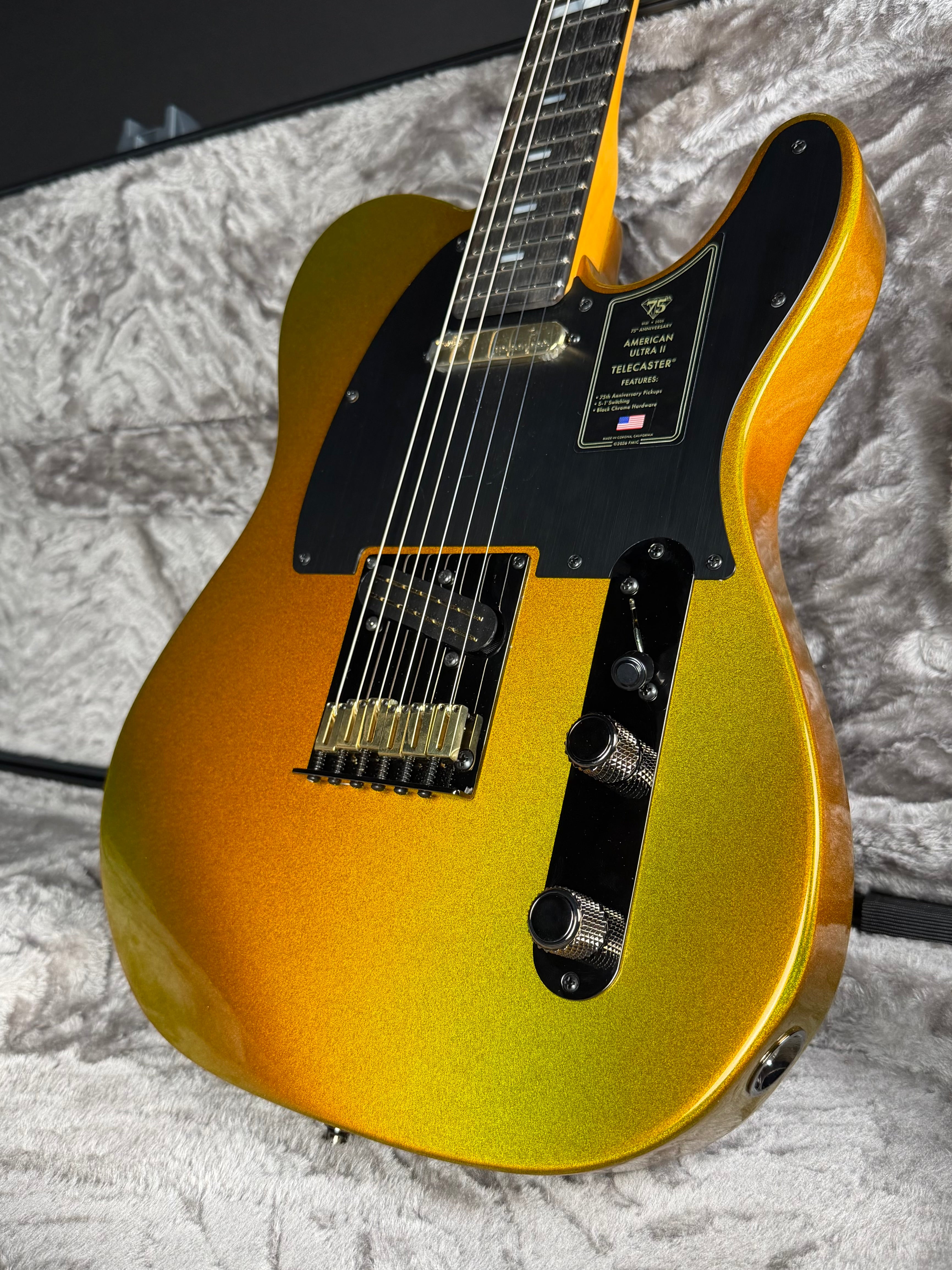 Fender 75th Anniversary American Ultra II Telecaster - Liquid Gold (2026) - Metronome Music Inc.