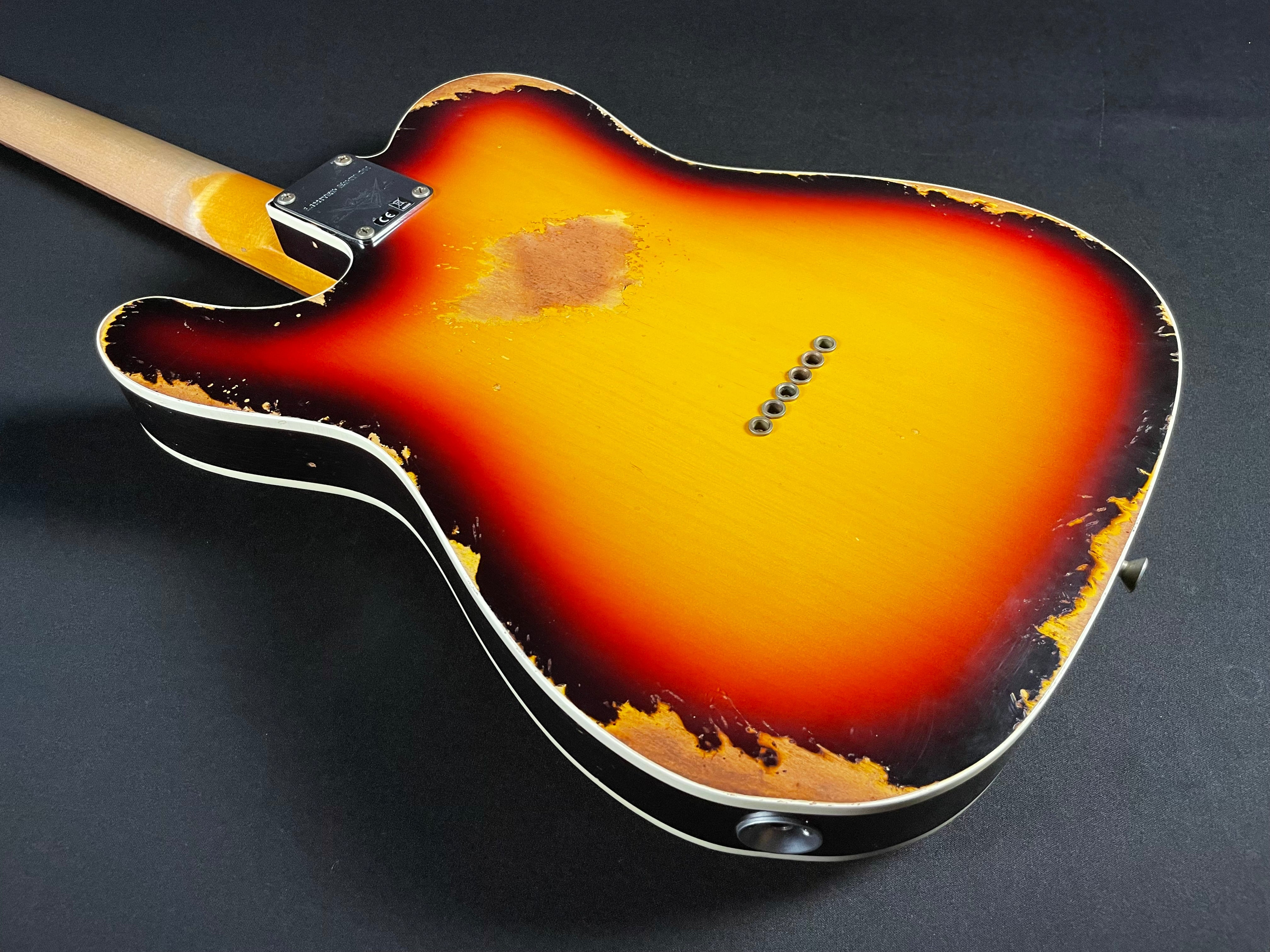 Fender Custom Shop LTD Reverse 1960 Tele Custom, Heavy Relic - 3-Color Sunburst