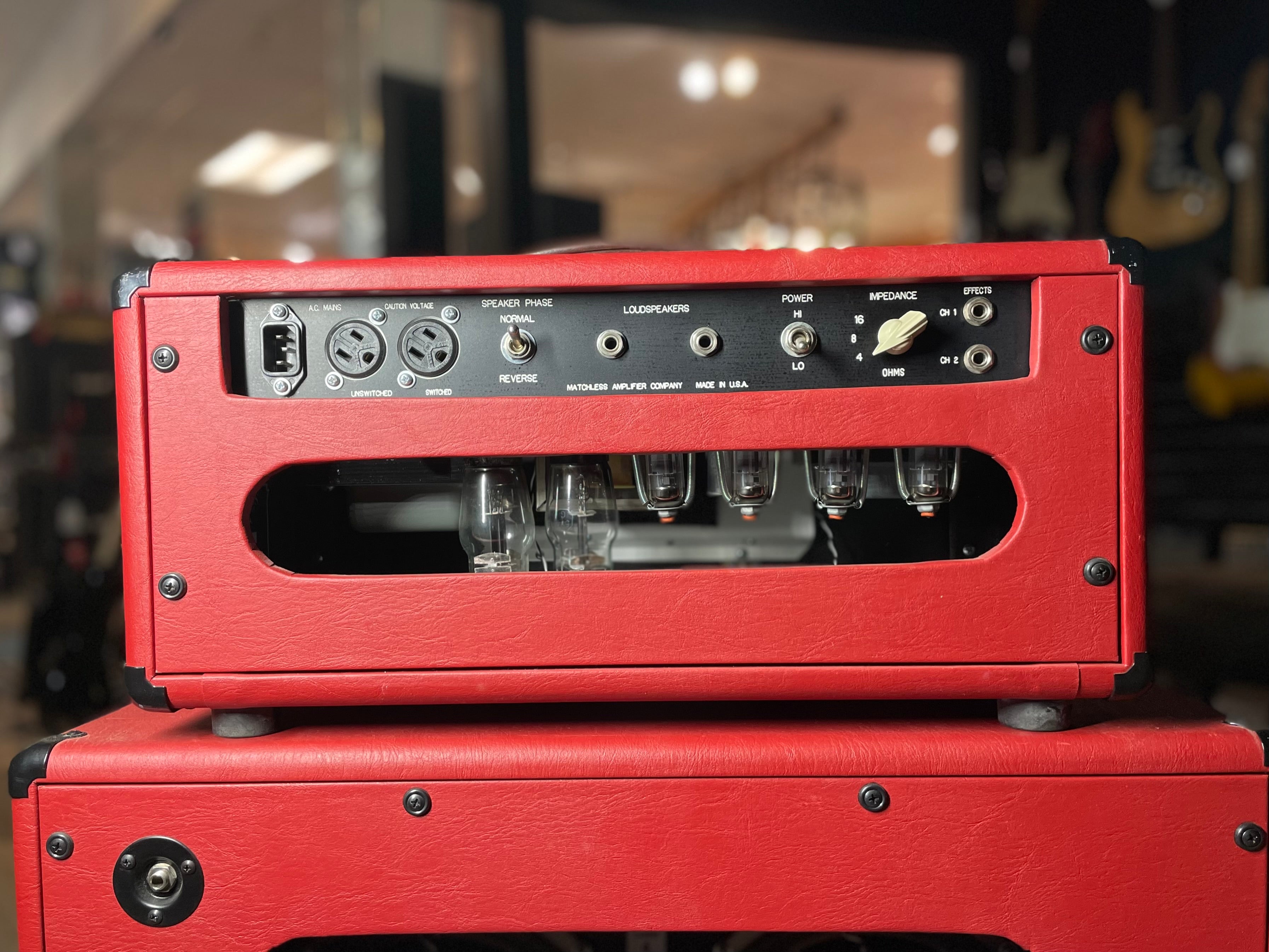 Matchless HC-30 Amp Head & 2x12 Cabinet - Factory Red (2008)