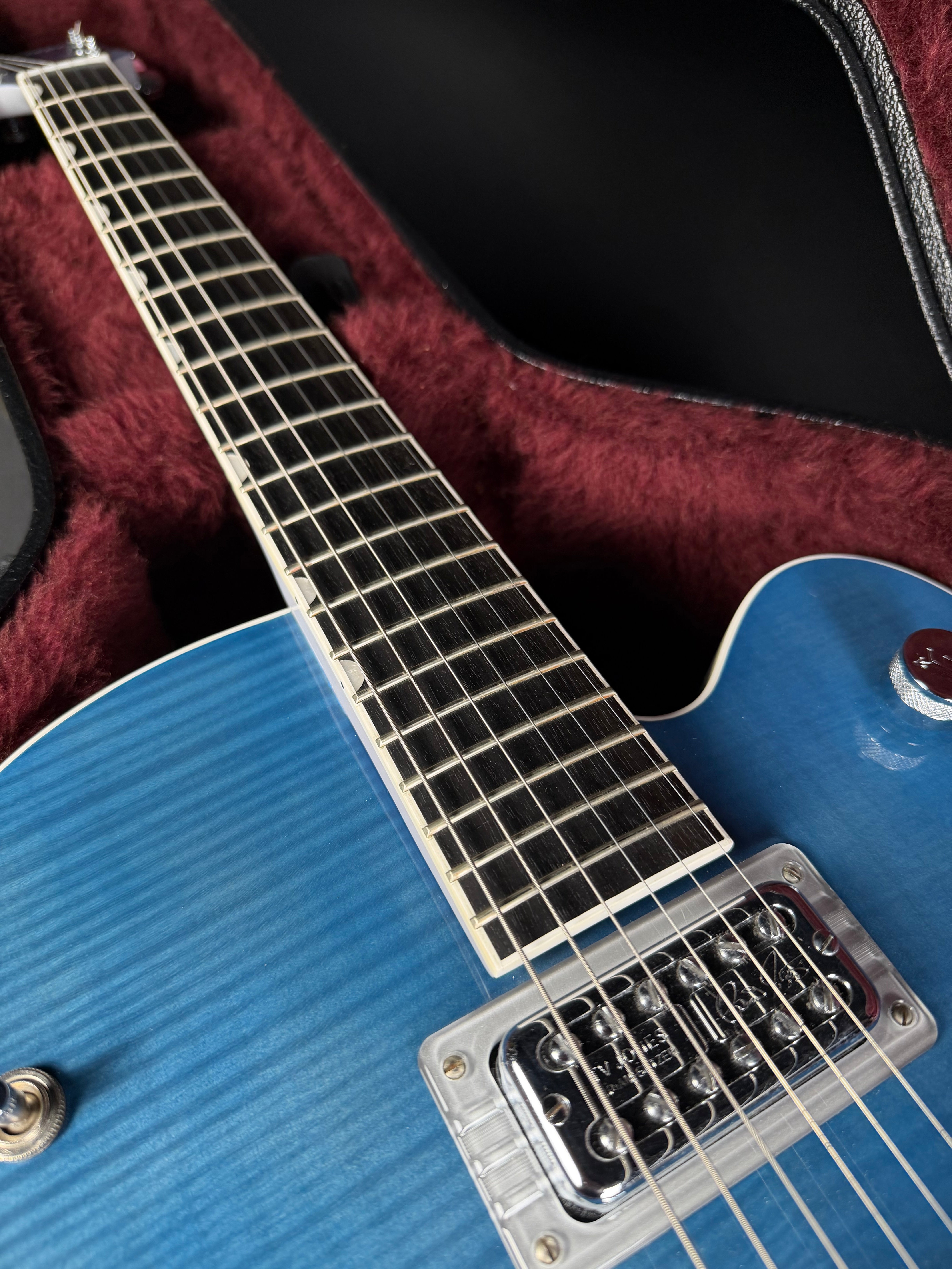 Gretsch G6120SH Brian Setzer 2-Tone Hot Rod w/OHSC - Harbor Blue (Used)