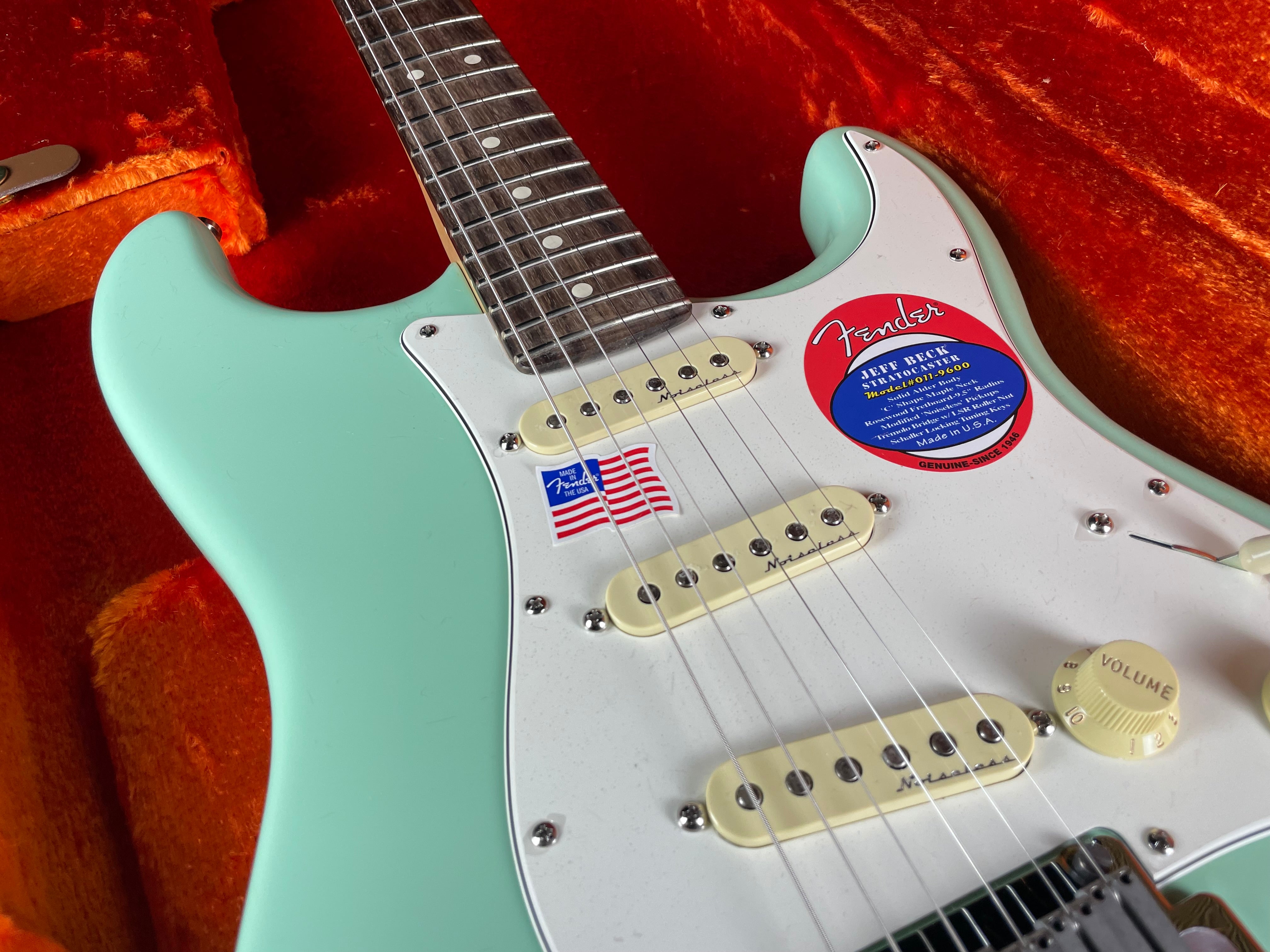 Fender Jeff Beck Stratocaster Rosewood w/OHSC - Surf Green (2023) - Metronome Music Inc.