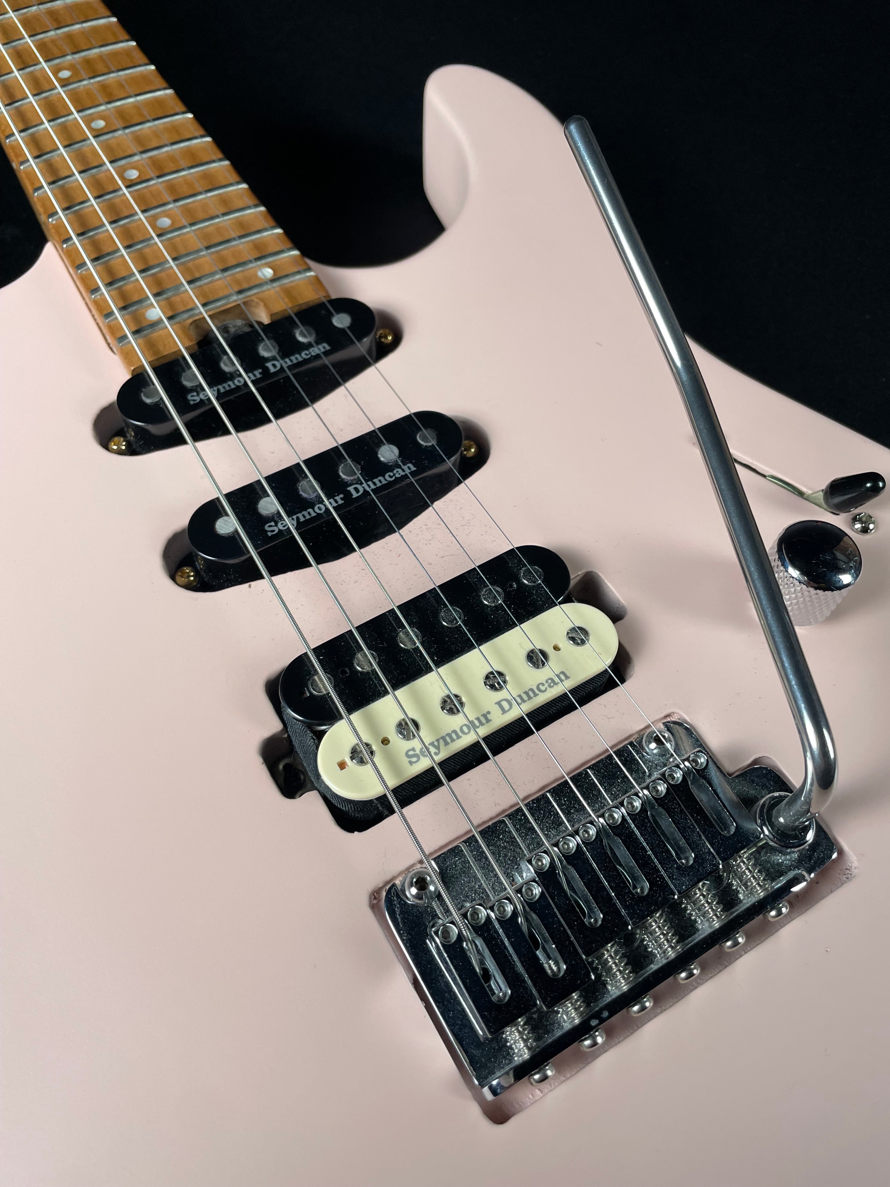 Charvel Pro-Mod DK24 HSS 2PT CM - Satin Shell Pink (Used) - Metronome Music Inc.