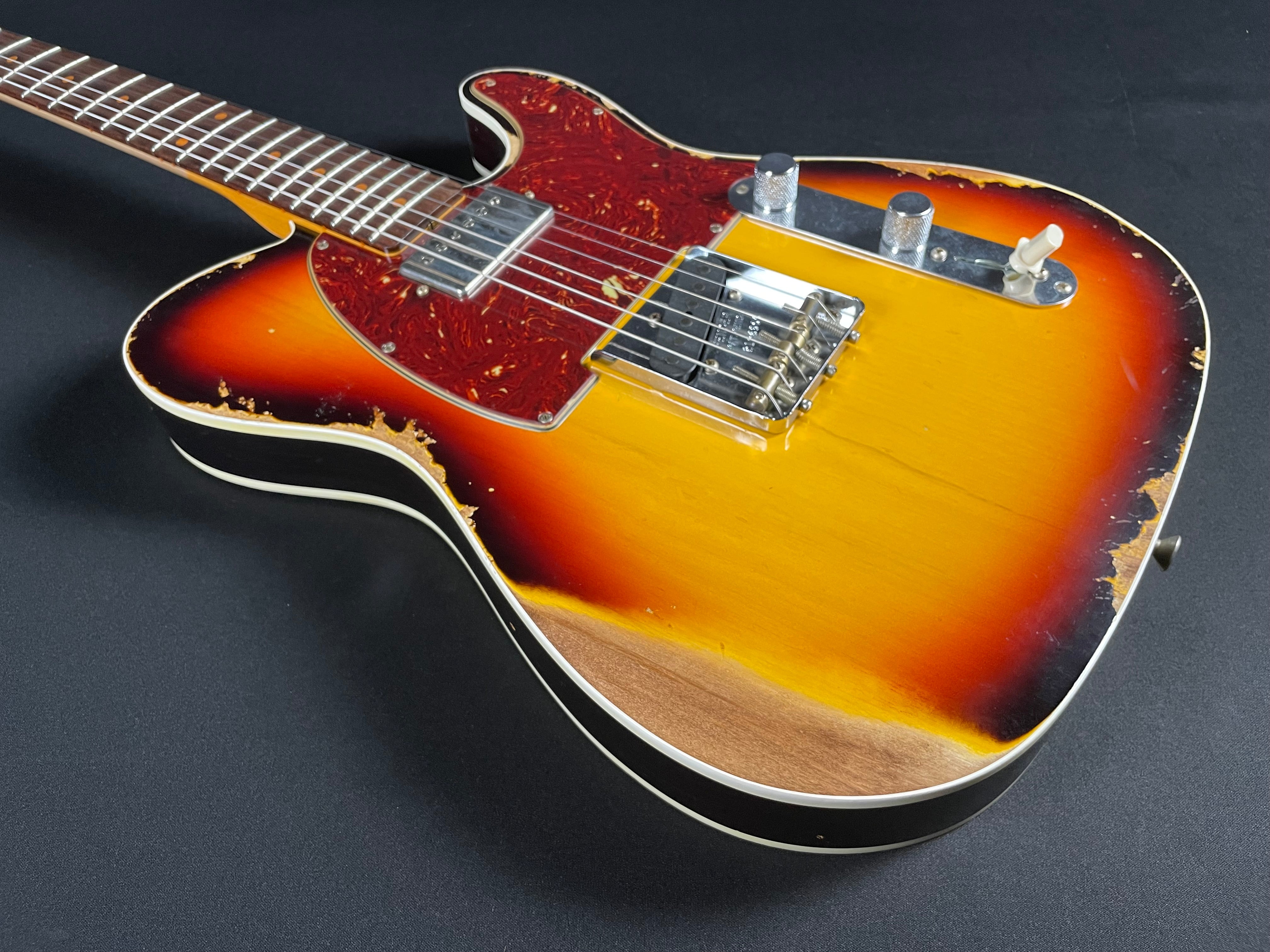 Fender Custom Shop LTD Reverse 1960 Tele Custom, Heavy Relic - 3-Color Sunburst