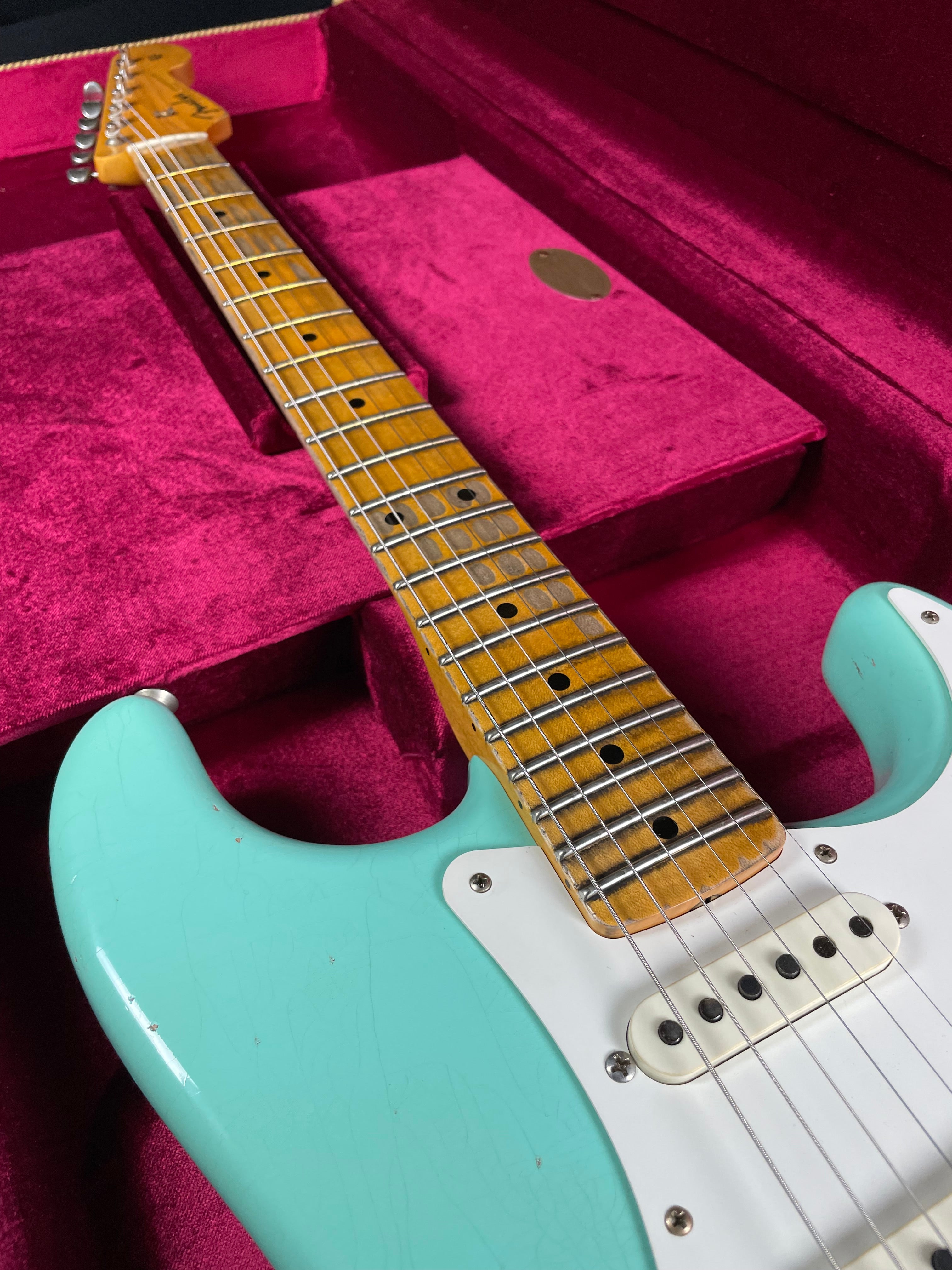 Fender Custom Shop Limited Edition Fat '50s Strat Relic - Super Faded Aged Sea Foam Green