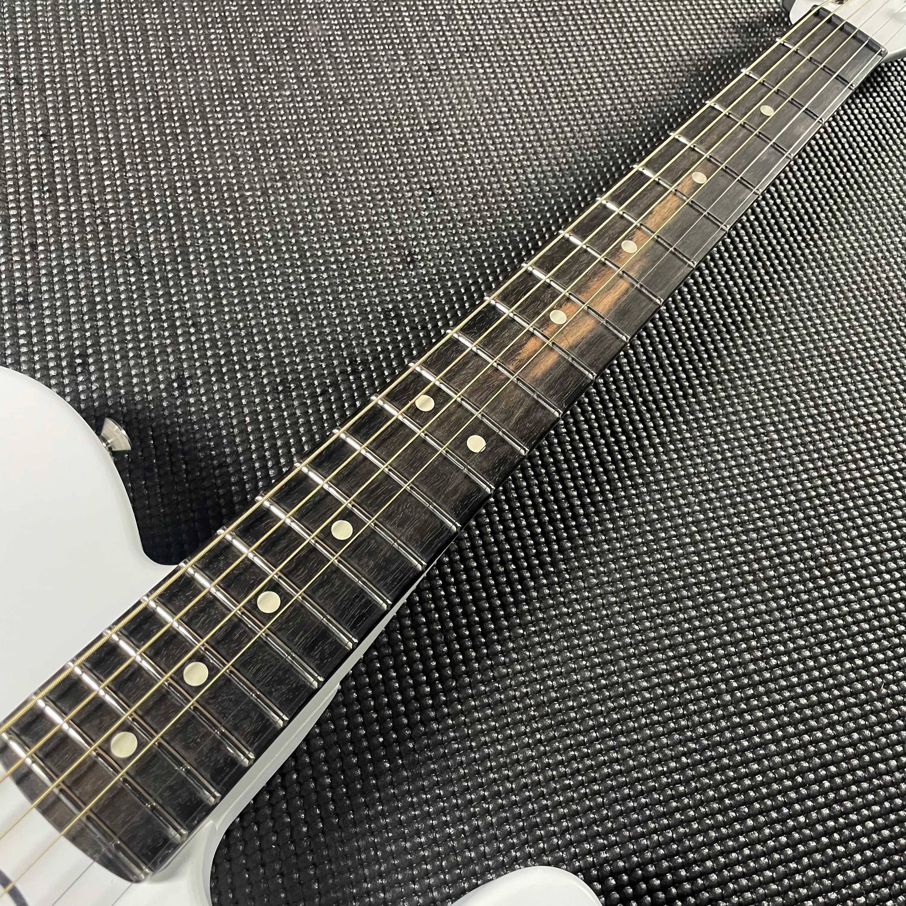 Fender Limited FINNEAS American Acoustasonic Telecaster - Satin Arctic White - Metronome Music Inc.