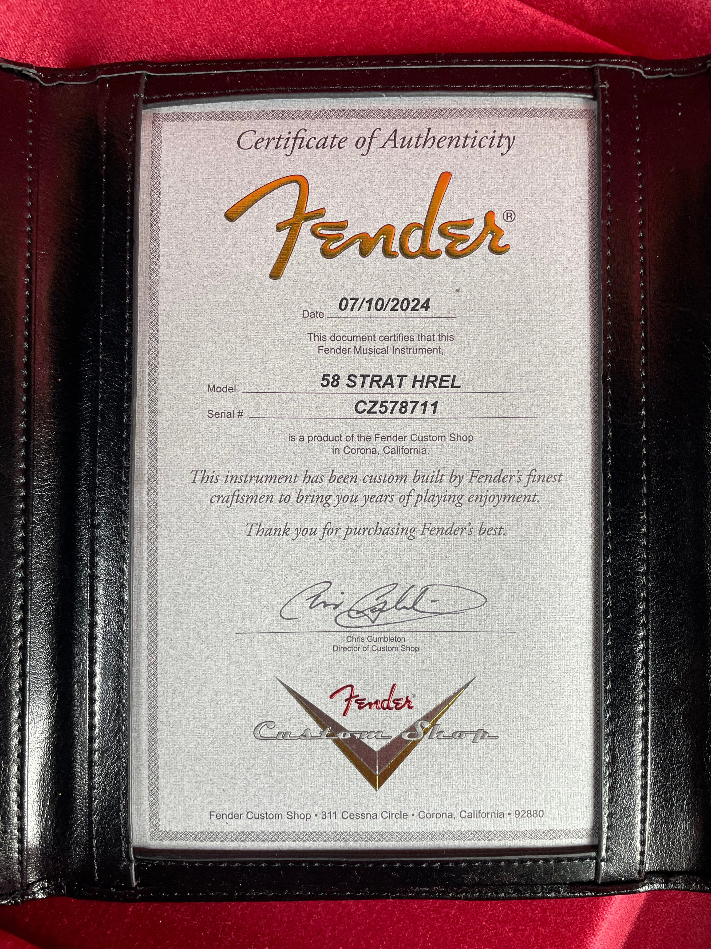 Fender Custom Shop 1958 Stratocaster, Heavy Relic-Faded Aged Candy Apple Red