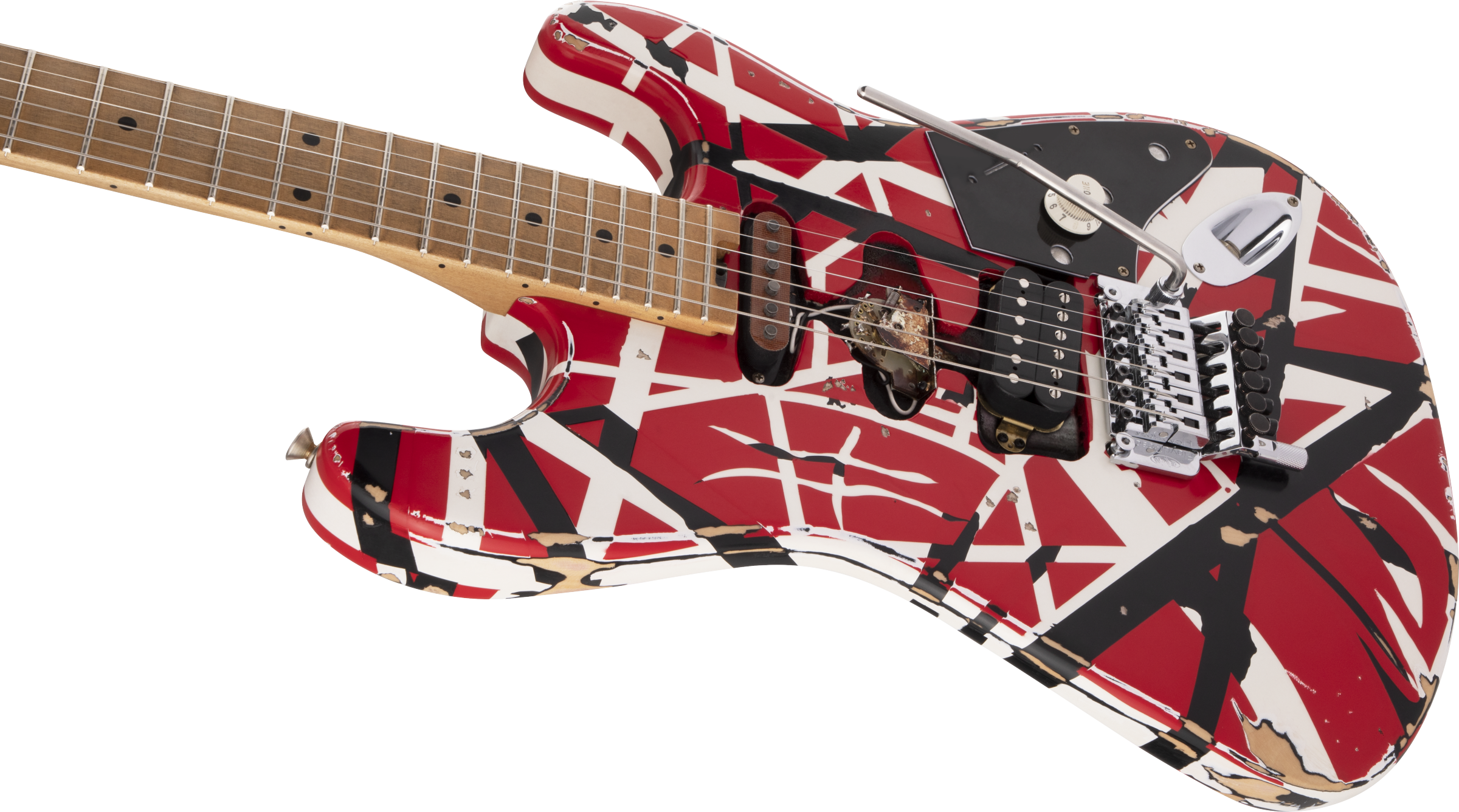 EVH Striped Series Frankenstein Relic - Red/Black/White (ETA 11/26/25)