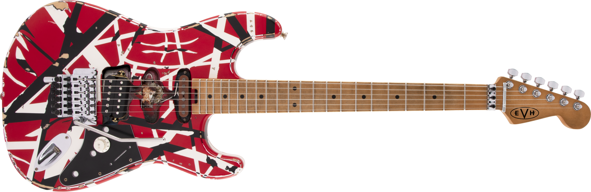 EVH Striped Series Frankenstein Relic - Red/Black/White (ETA 11/26/25)