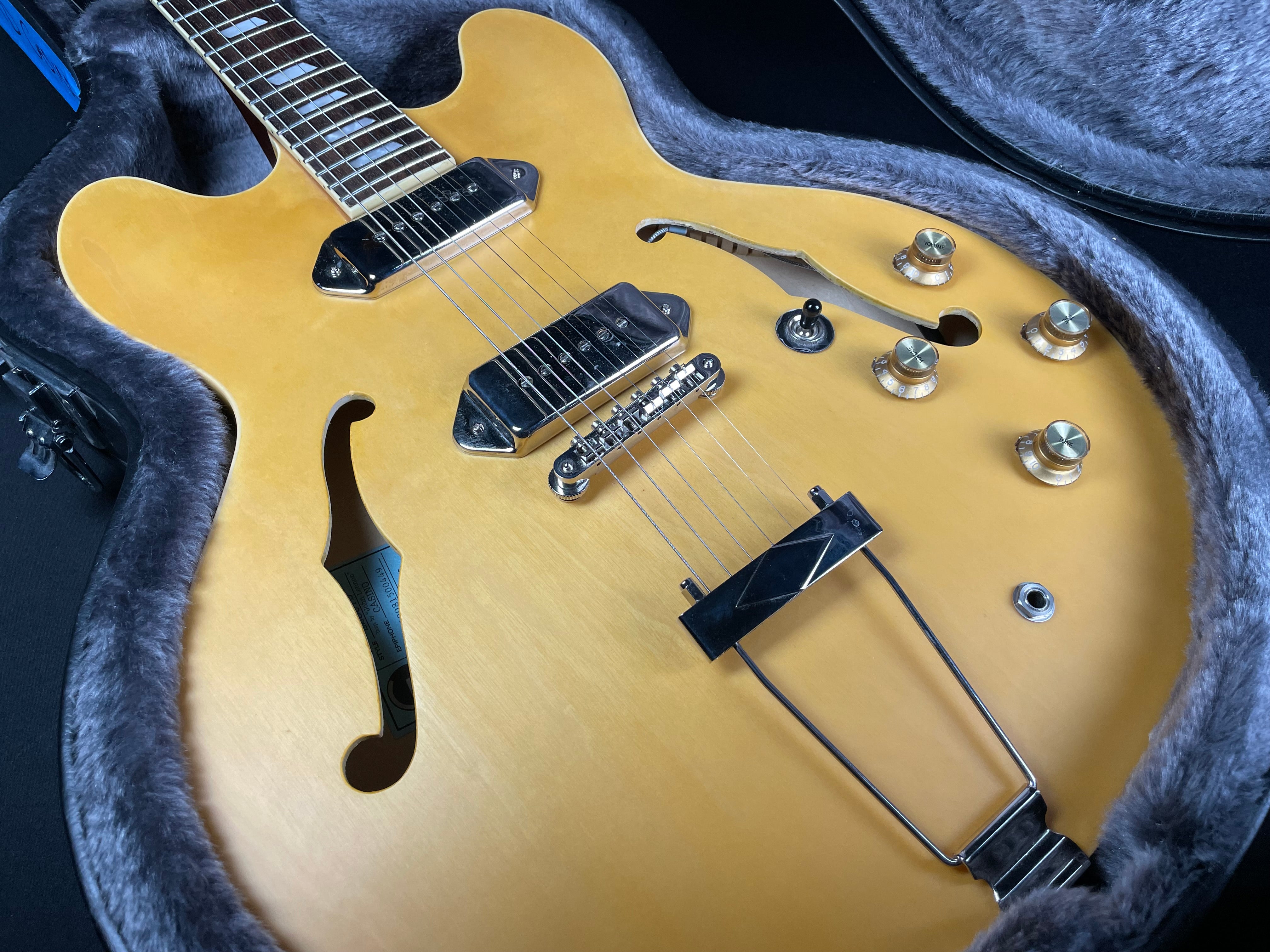 Epiphone Inspired by John Lennon Casino E230TD w/OHSC - Natural (2012) - Metronome Music Inc.