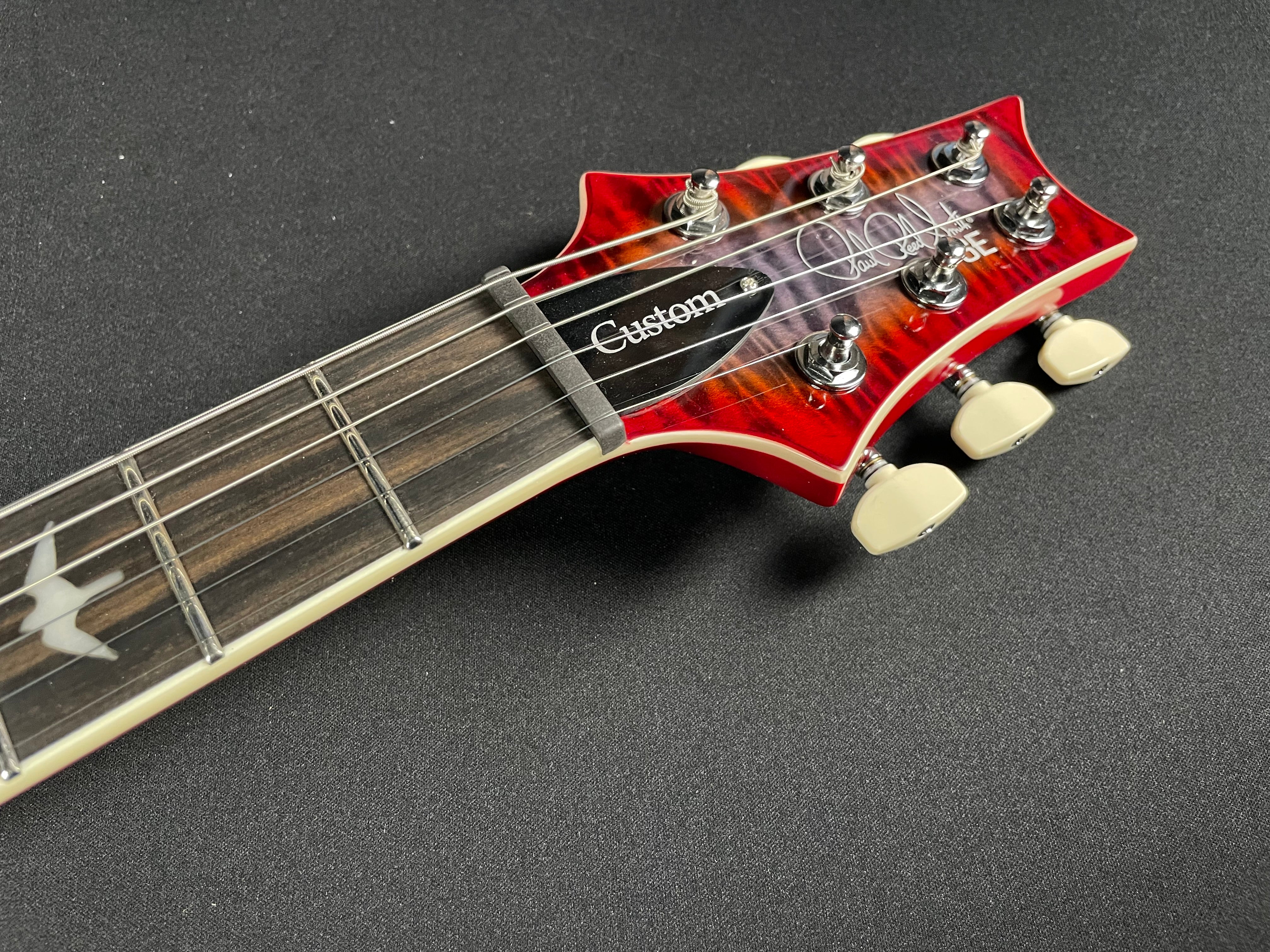 PRS SE Custom 24-08 Quilt Package w/Gig Bag - Charcoal Cherry Burst (NEW!)