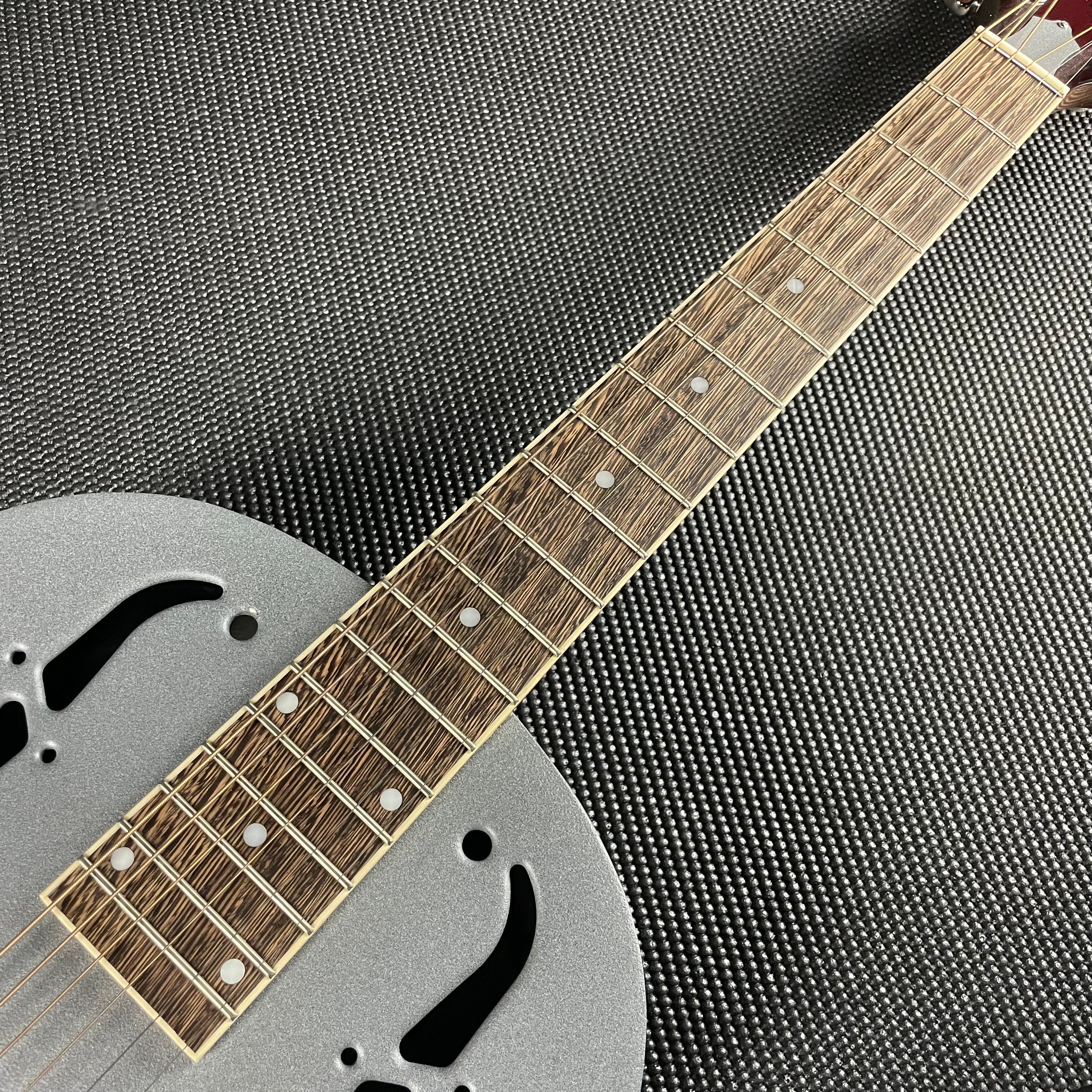 Gold Tone GRS: Paul Beard Metal Body Resonator Guitar- Gray - Metronome Music Inc.