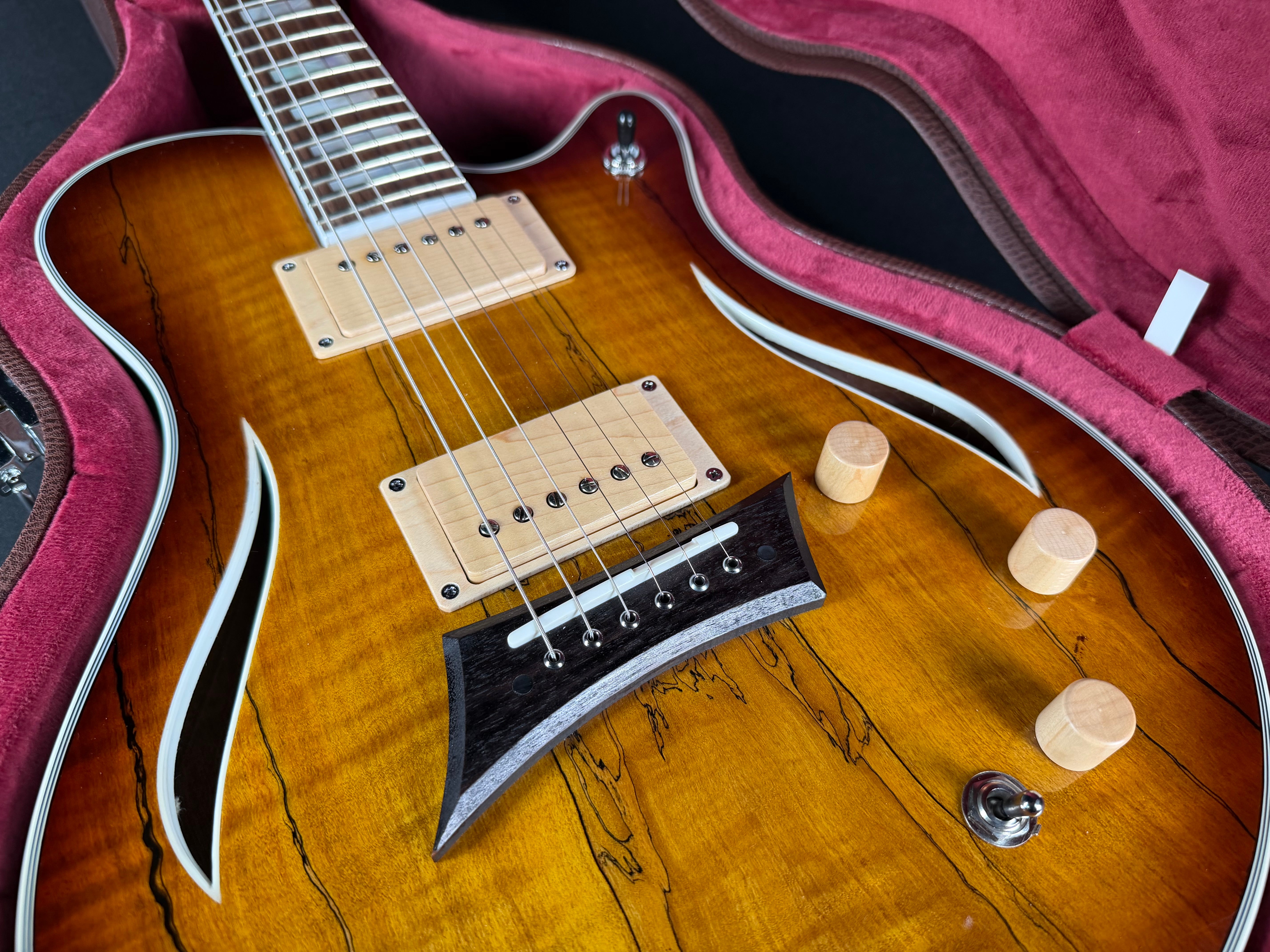 Michael Kelly Hybrid Special w/HSC - Spalted Flame Maple Top - Metronome Music Inc.