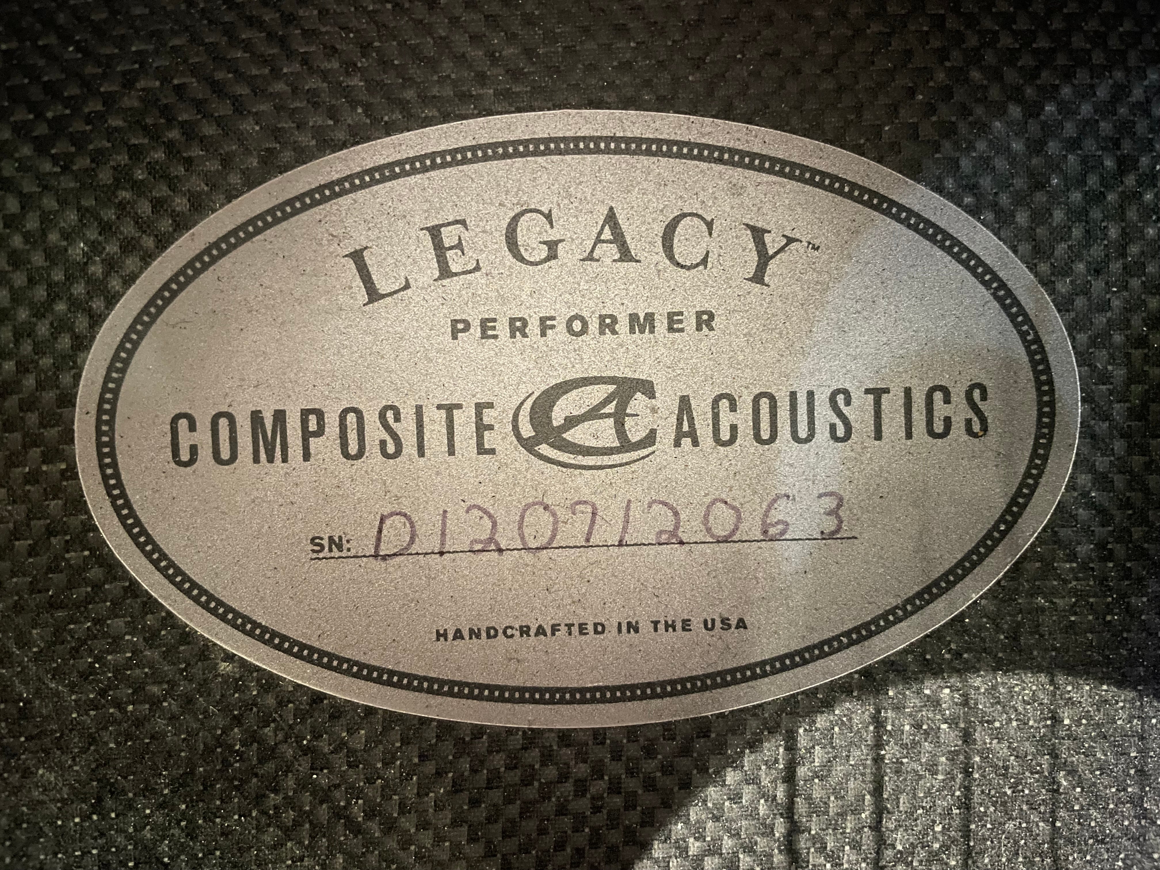 Composite Acoustics Legacy Carbon Fiber Dreadnought w/HSC (2010s)