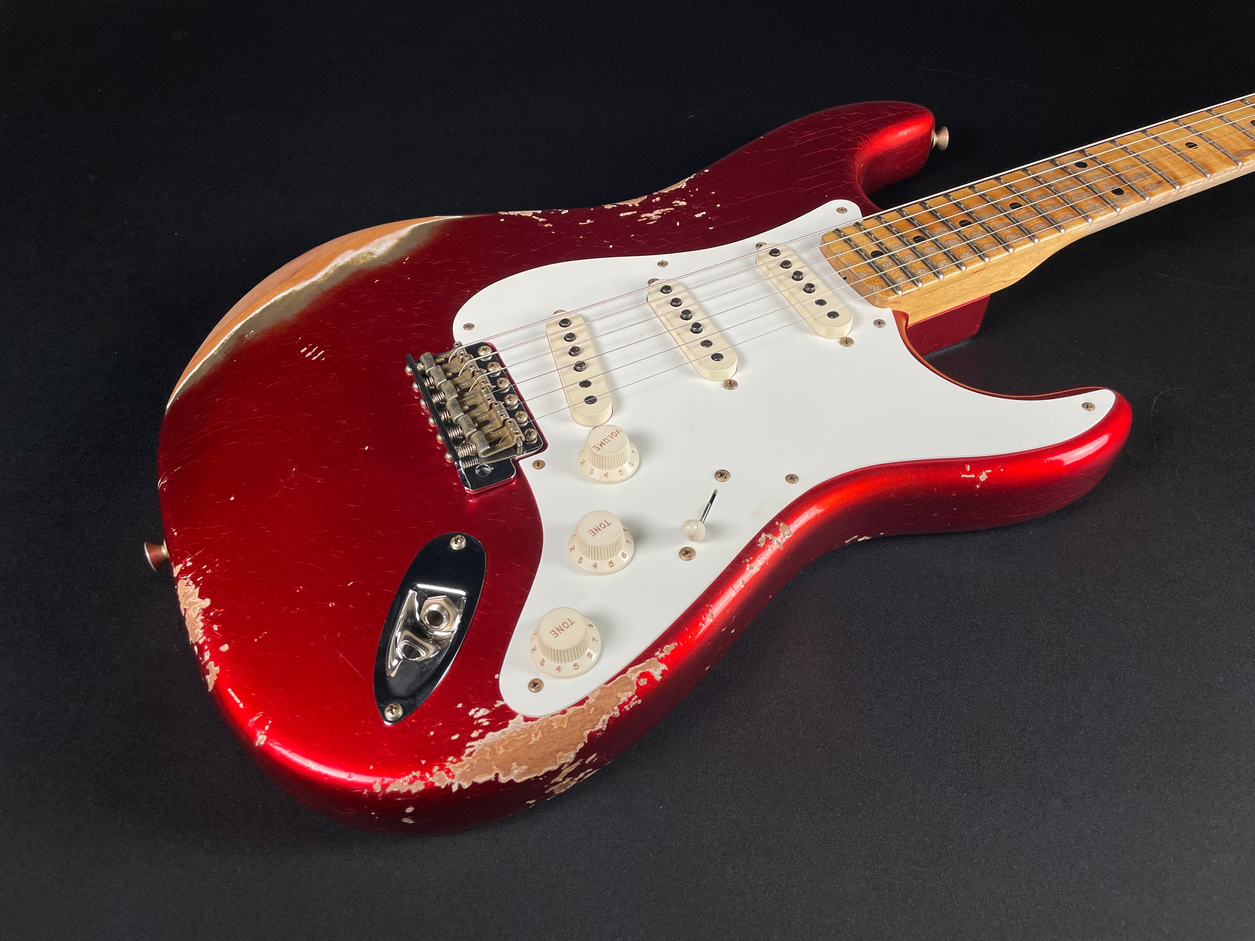 Fender Custom Shop 1958 Stratocaster, Heavy Relic-Faded Aged Candy Apple Red