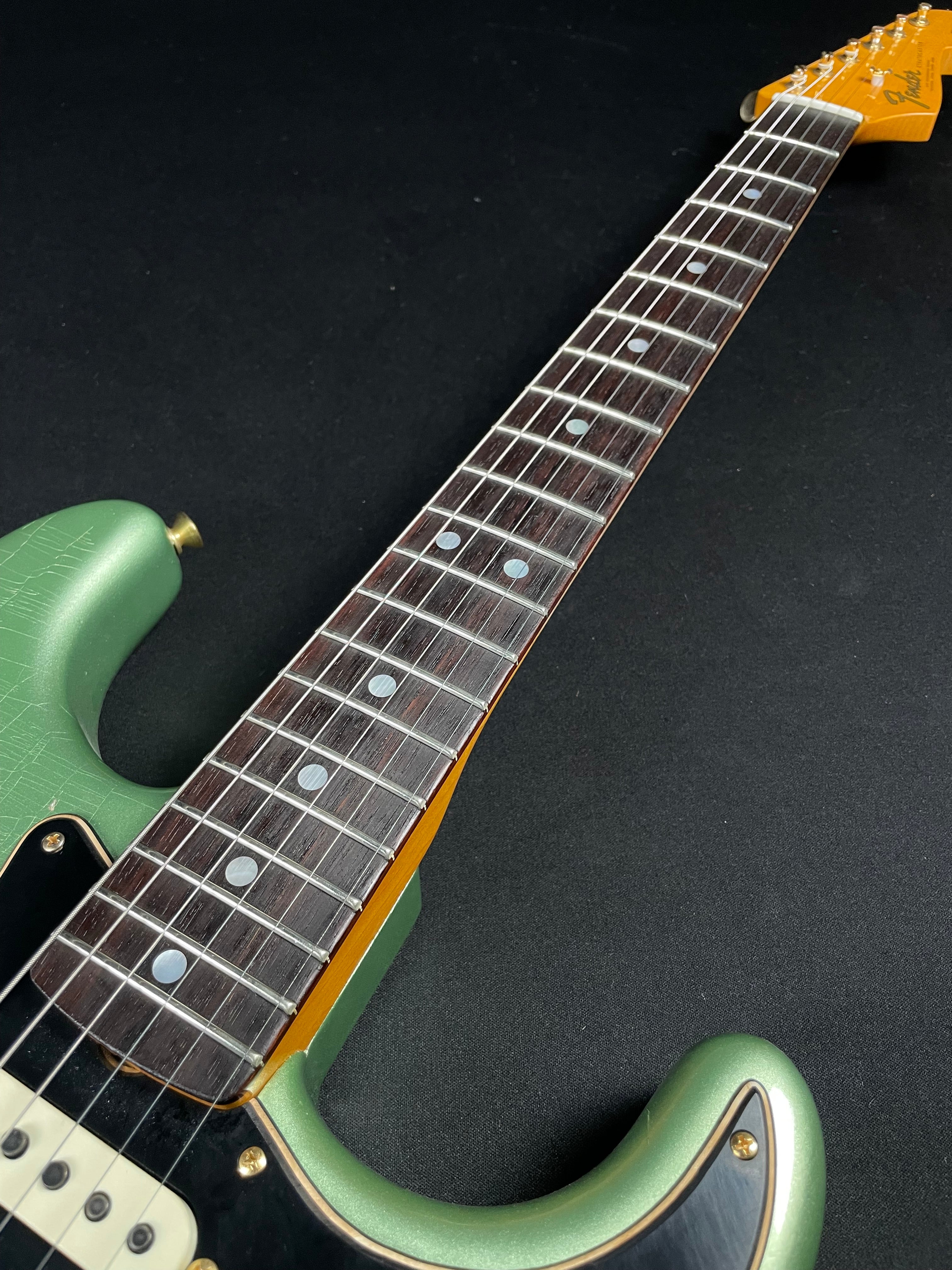 Fender Custom Shop LTD 1965 Dual-Mag Stratocaster - Aged Sage Green Metallic