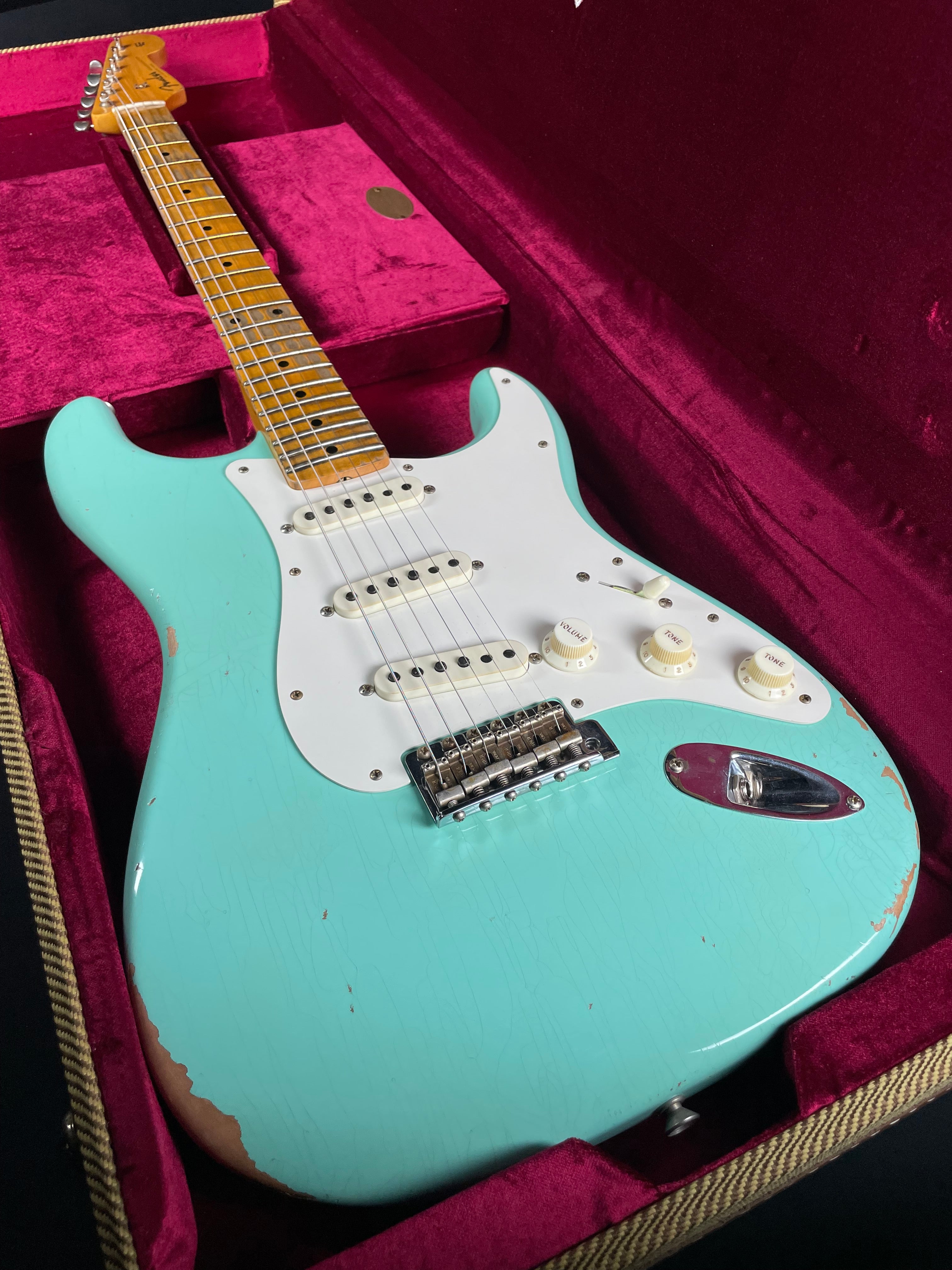 Fender Custom Shop Limited Edition Fat '50s Strat Relic - Super Faded Aged Sea Foam Green