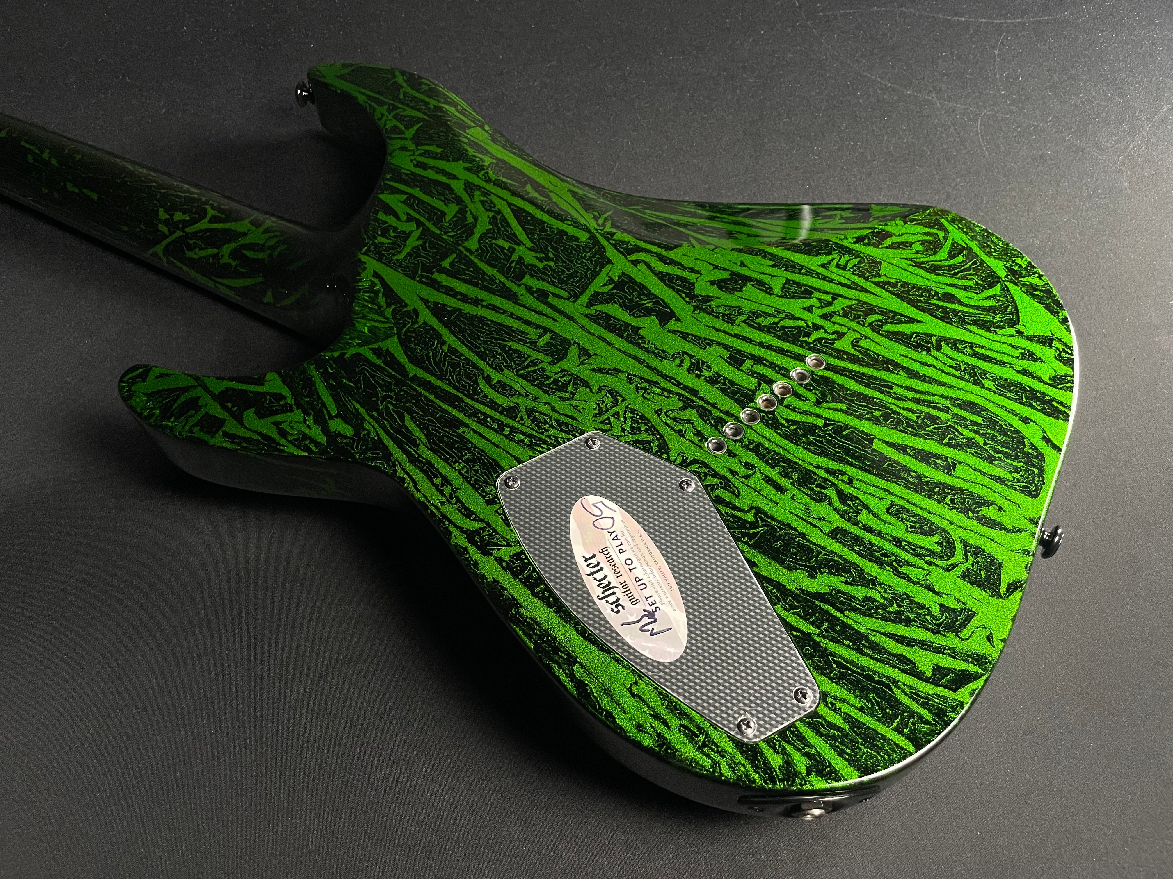 Schecter C-7 Multiscale Silver Mountain 7-String - Toxic Venom (2021) - Metronome Music Inc.