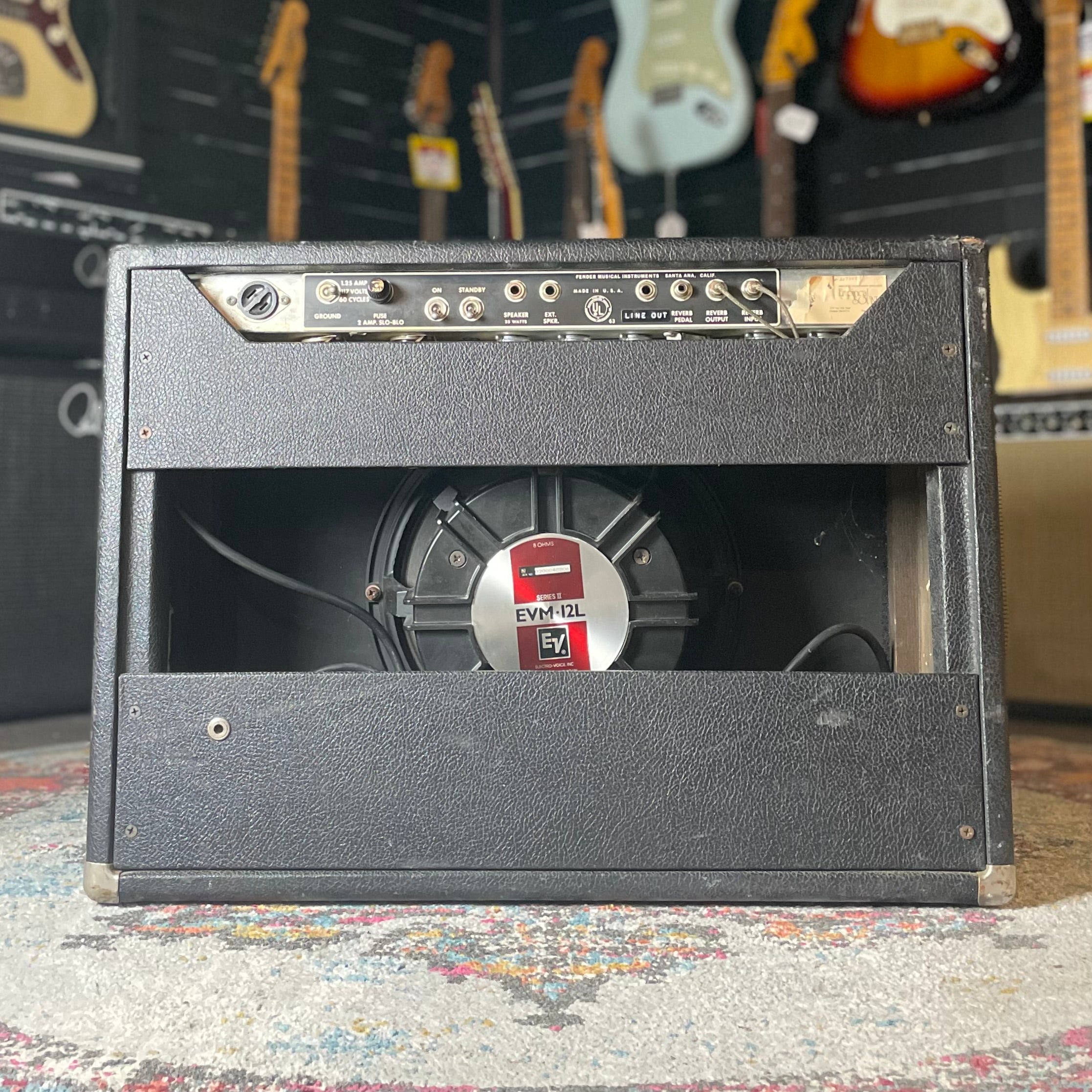 1966 Fender Vibrolux Reverb, Stage 2 Mod by Paul Rivera - Owned by Marty Lee Hoenes of Donnie Iris and the Cruisers - Metronome Music Inc.