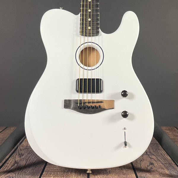 Fender Limited FINNEAS American Acoustasonic Telecaster - Satin Arctic