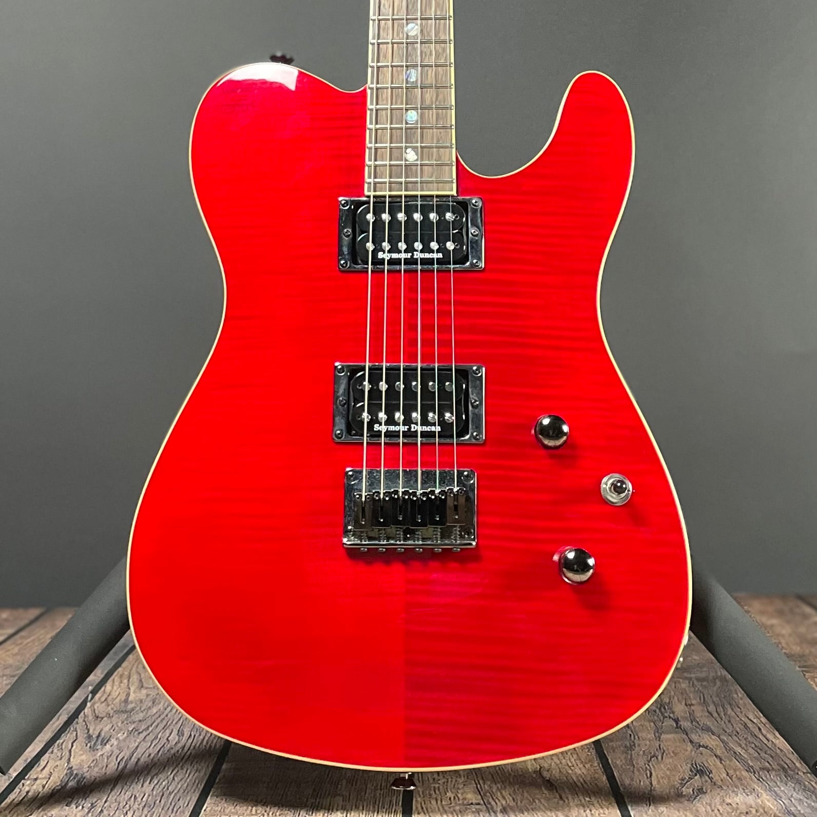 Fender Custom Telecaster FMT HH - Crimson Red Transparent - Metronome Music Inc.