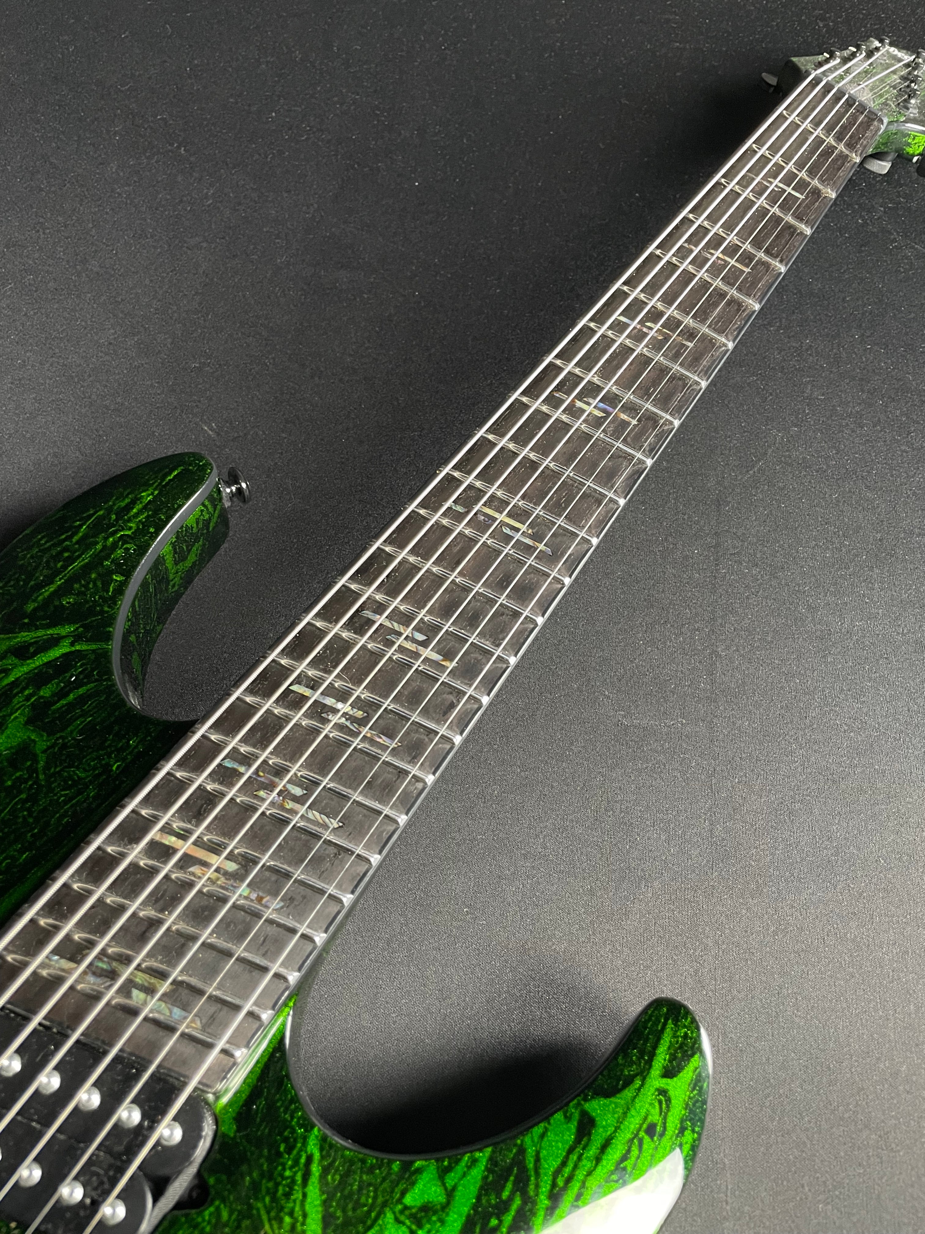 Schecter C-7 Multiscale Silver Mountain 7-String - Toxic Venom (2021) - Metronome Music Inc.