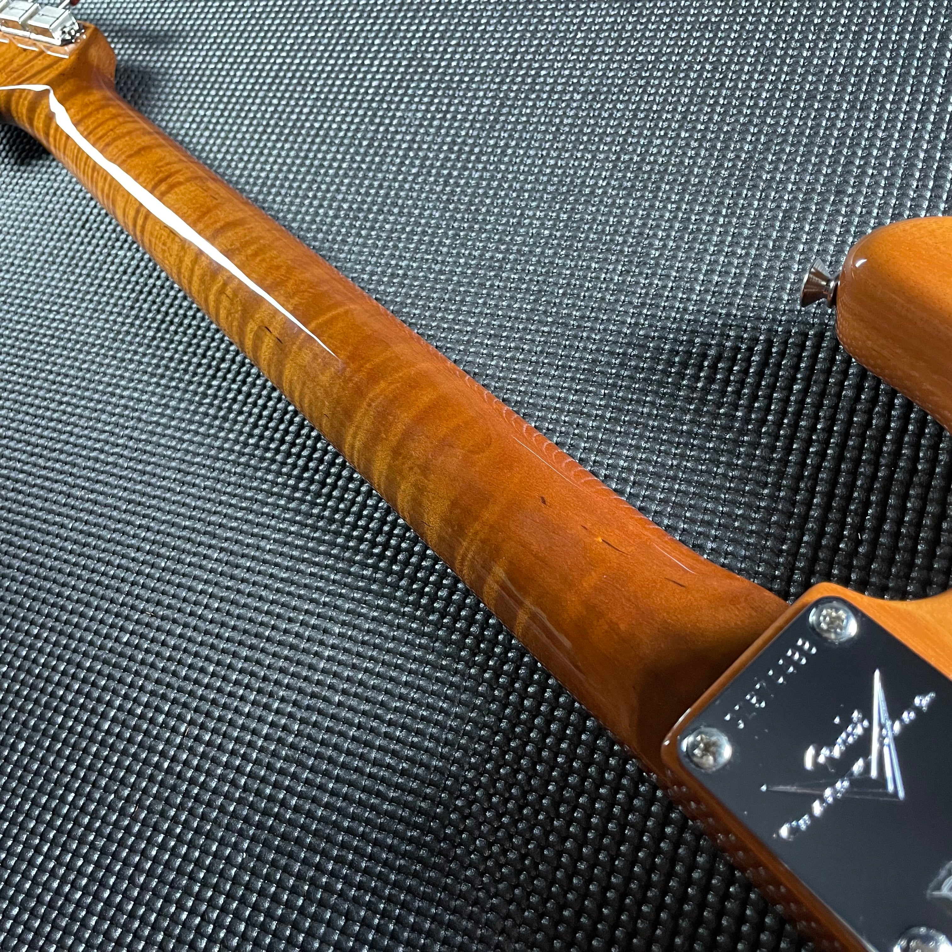Fender Custom Shop Artisan Dual P90 Koa Strat, NOS, Rosewood Fingerboard- Aged Natural (7lbs 2oz) - Metronome Music Inc.