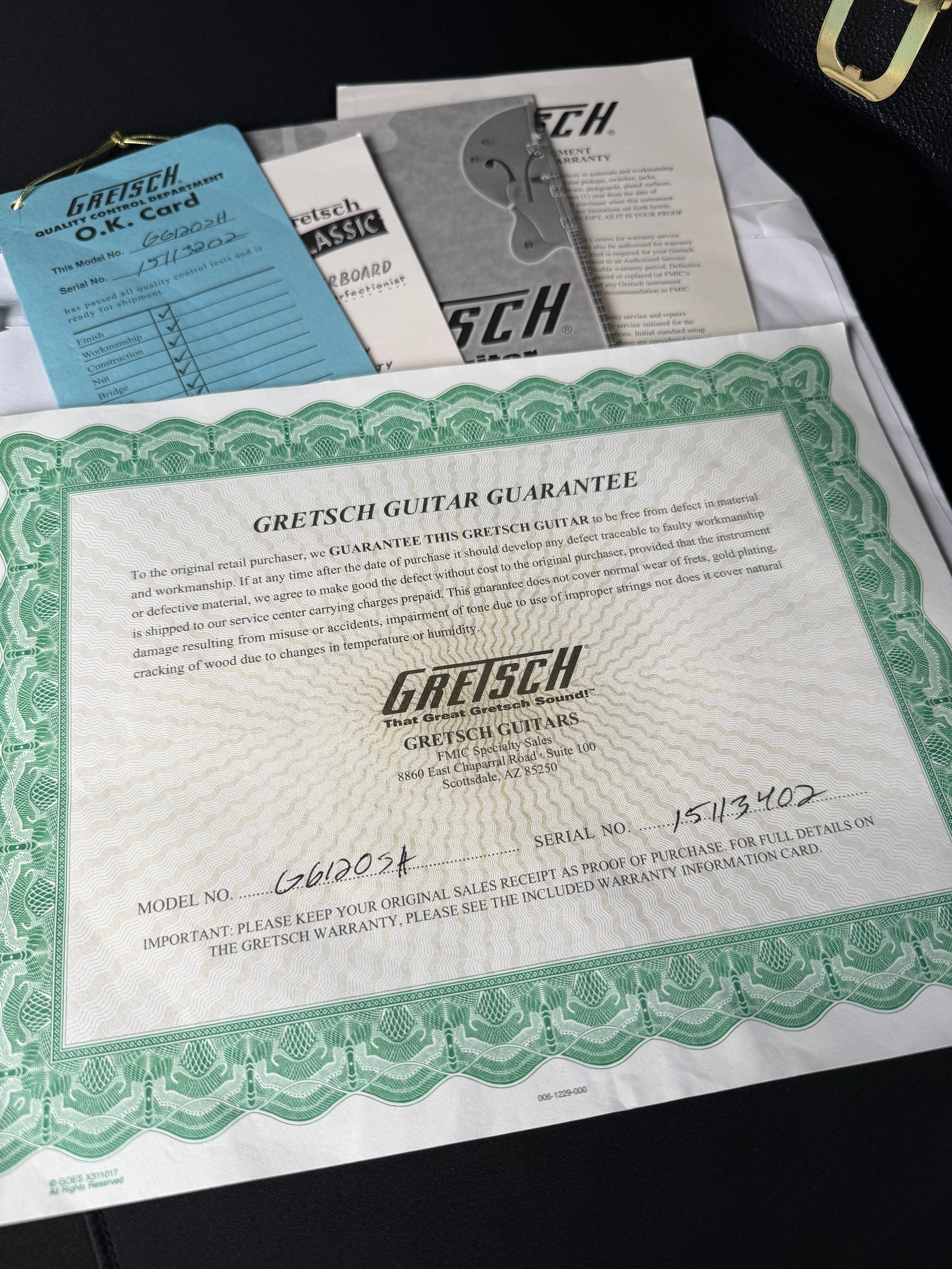 Gretsch G6120SH Brian Setzer 2-Tone Hot Rod w/OHSC - Harbor Blue (Used)
