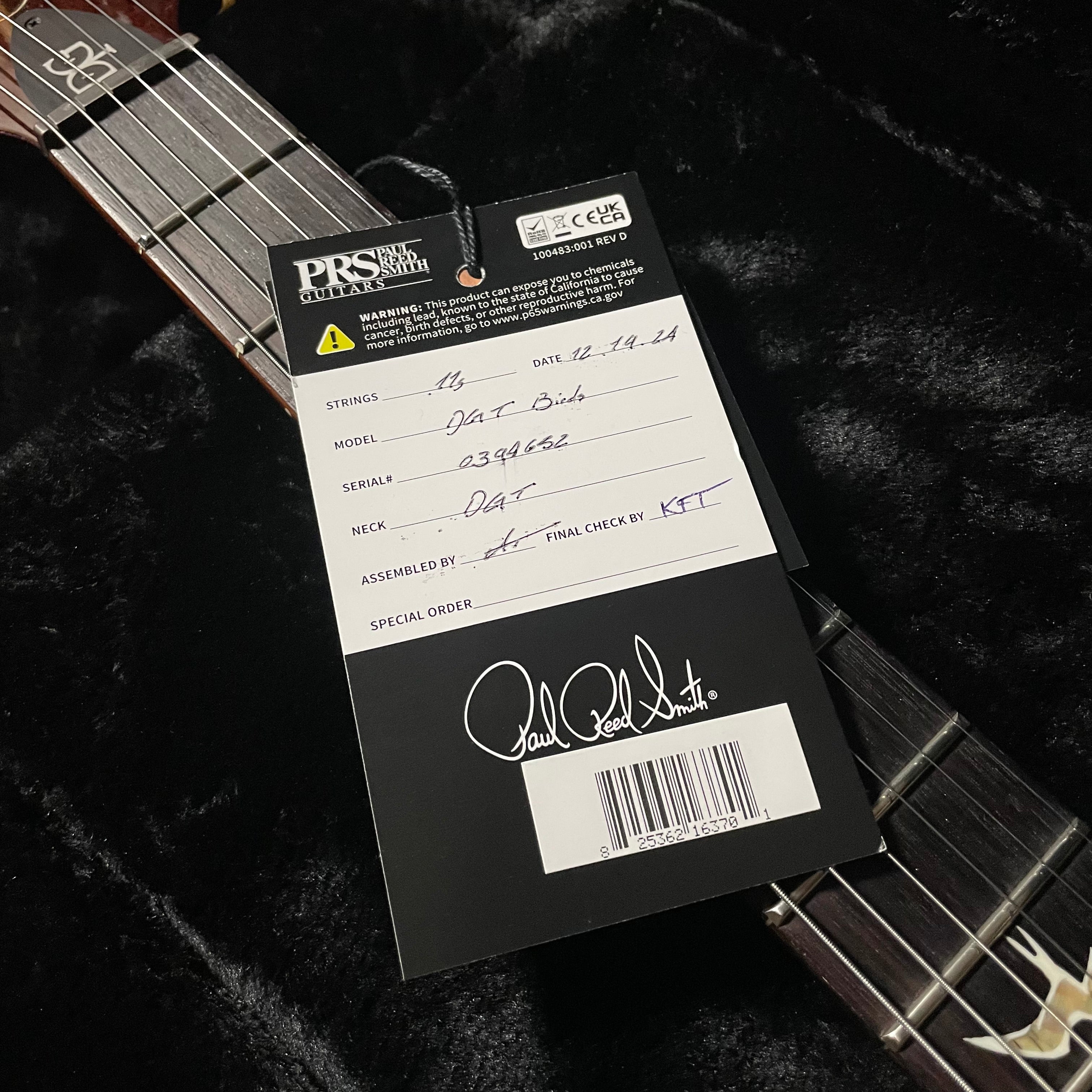 PRS Core DGT David Grissom Signature w/Gig Bag - Gold Top