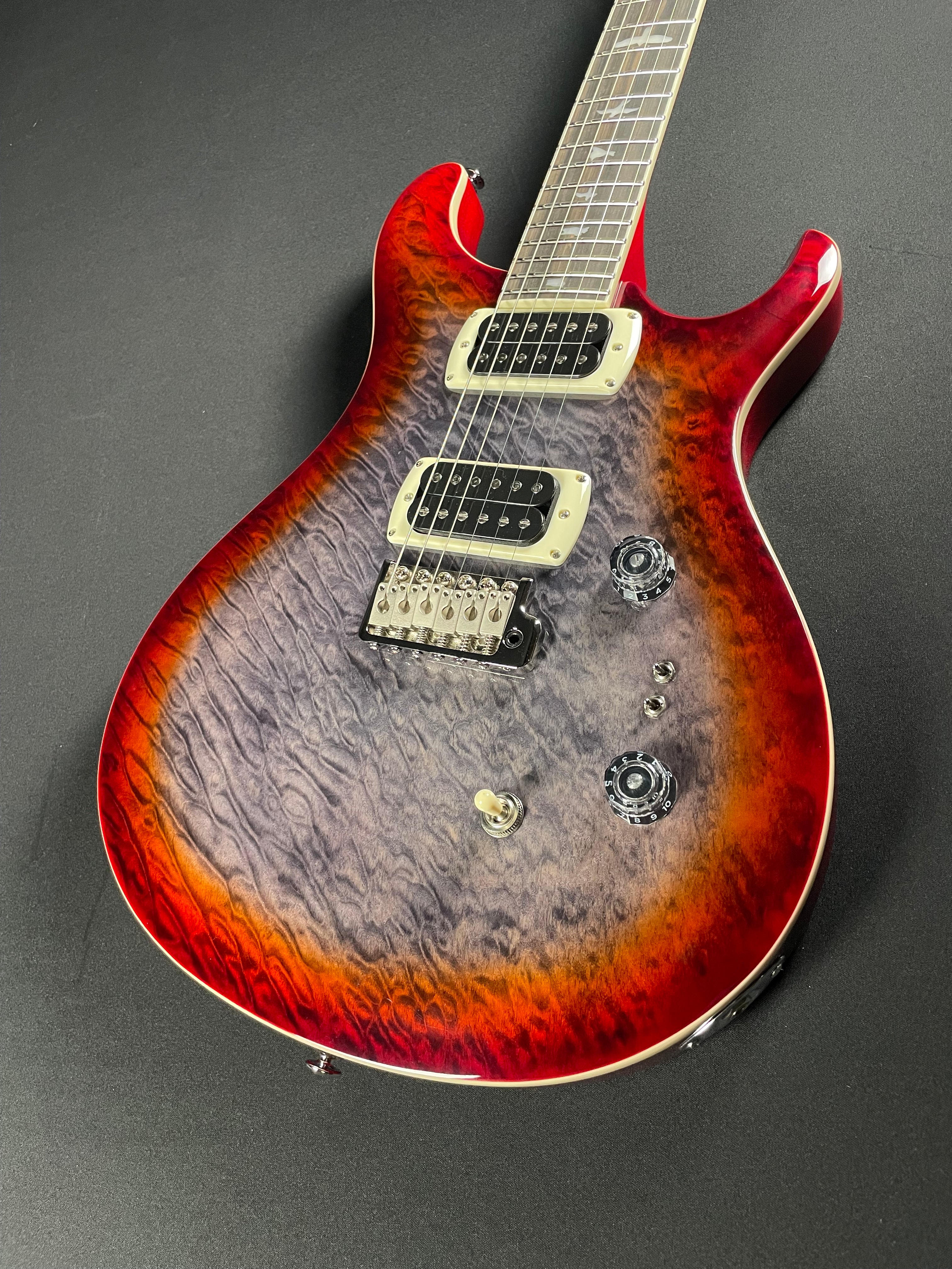 PRS SE Custom 24-08 Quilt Package - Charcoal Cherry Burst