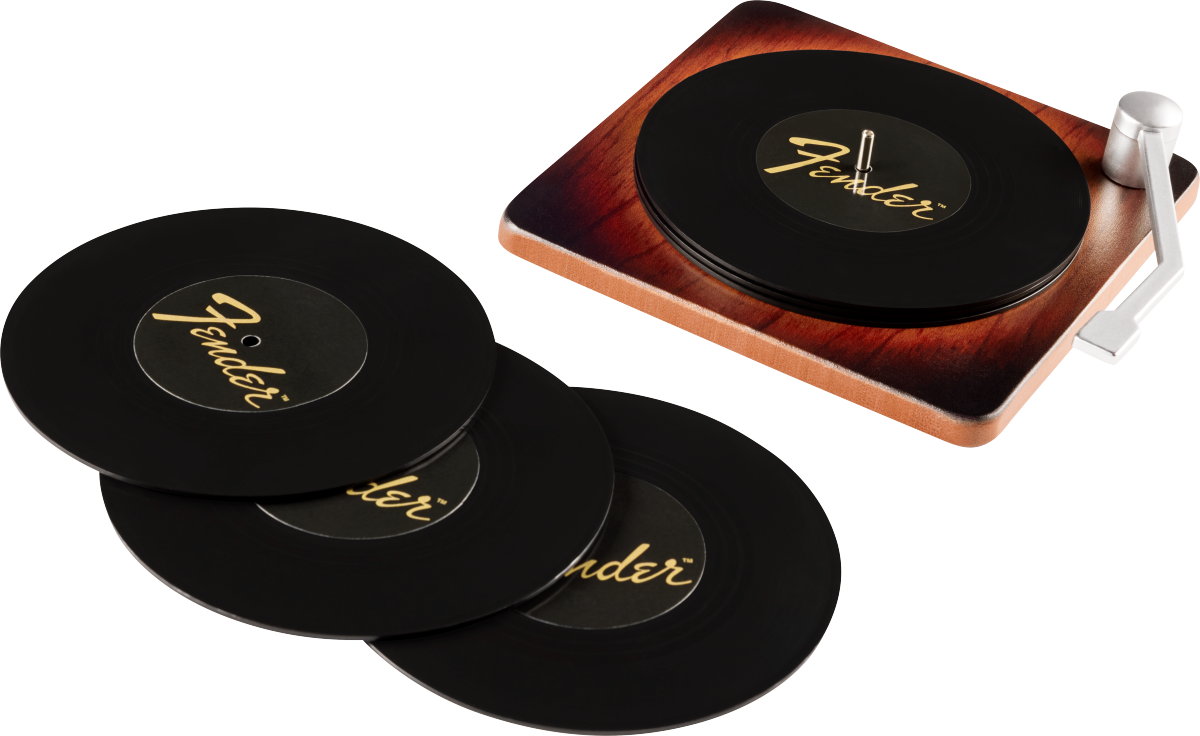 Fender Sunburst Turntable Coaster Set - Metronome Music Inc.