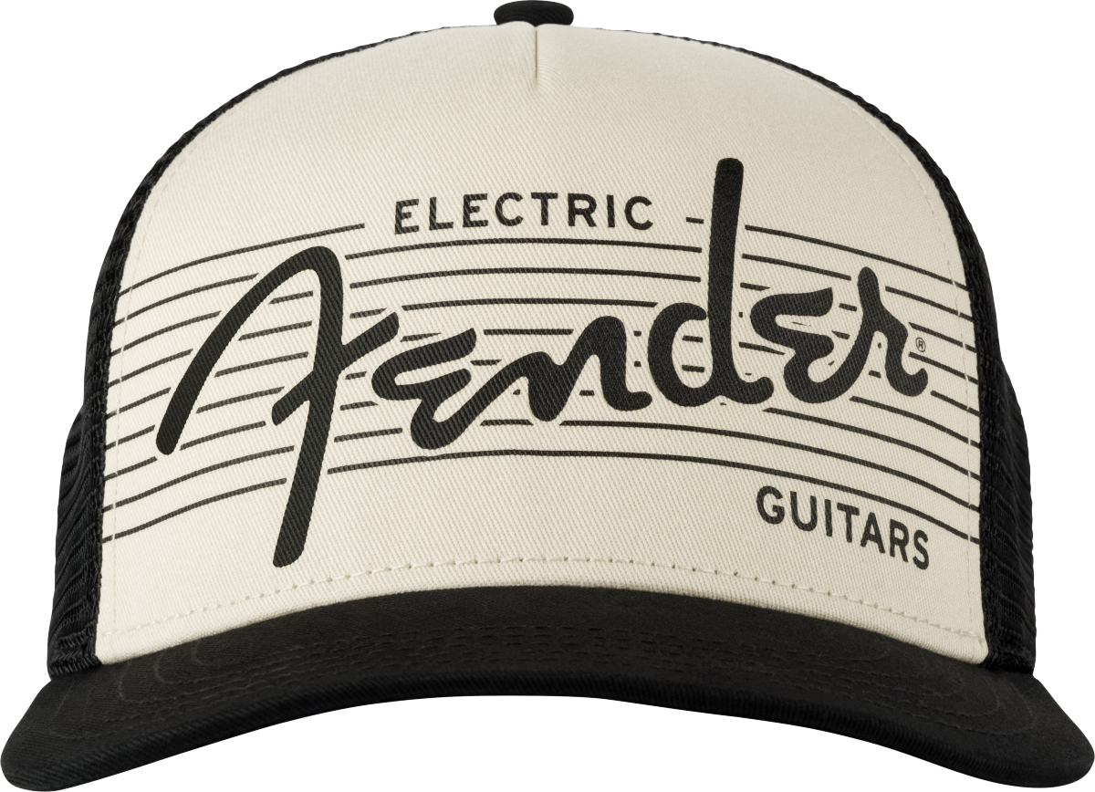 Fender Electric Hat Black/Cream One Size - Metronome Music Inc.