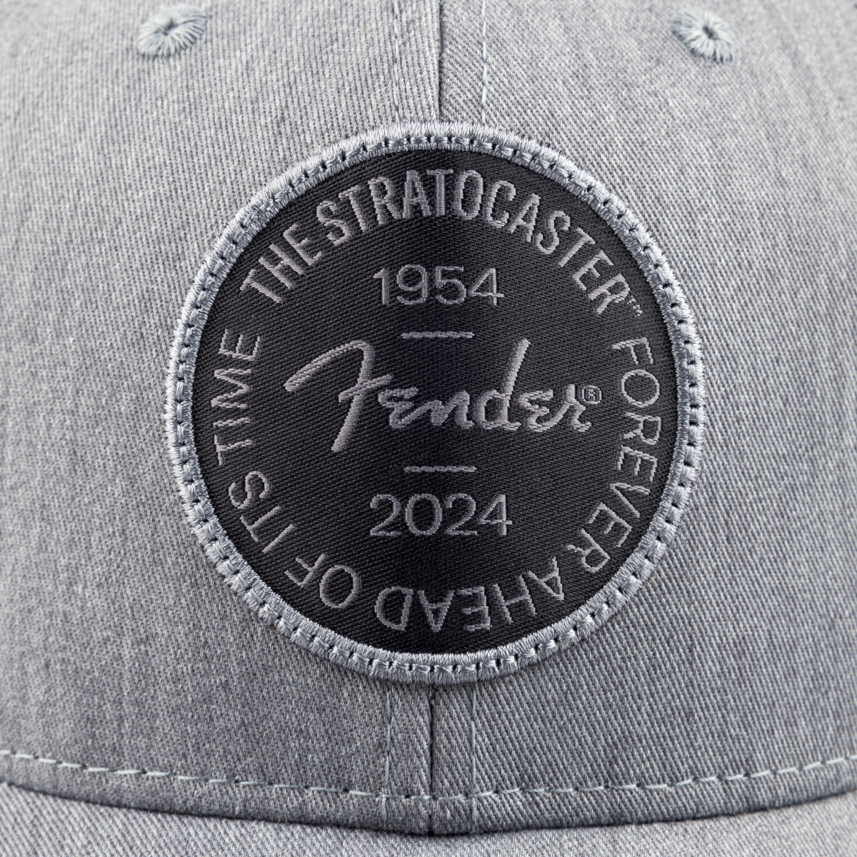 Fender Stratocaster™ 70th Anniversary Badge Hat, Gray Heather, One Size