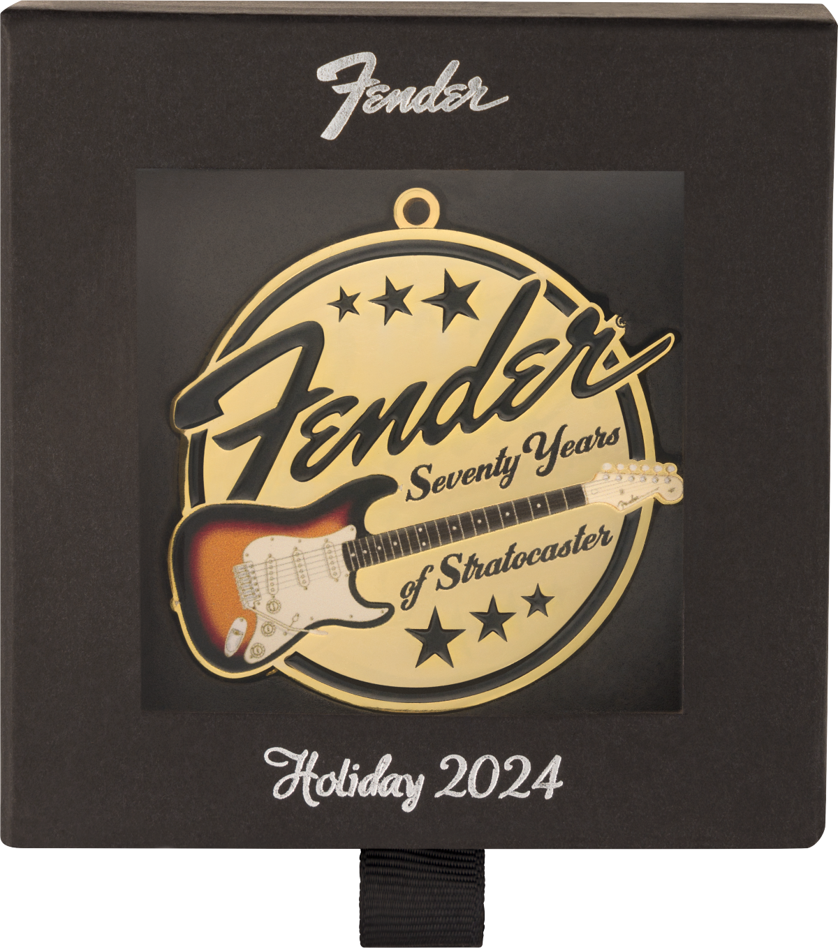 Fender Stratocaster 70th Anniversary Limited Addition Ornament, 2024 - Metronome Music Inc.