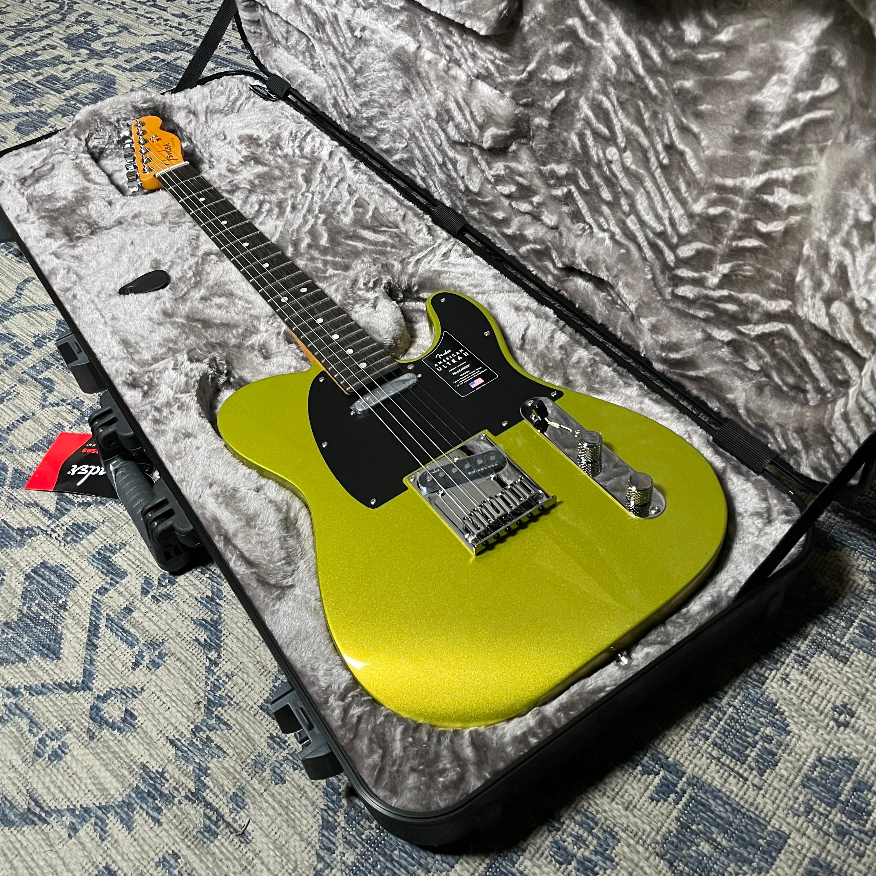 Fender American Ultra II Telecaster, Ebony - Solar Flare - Metronome Music Inc.
