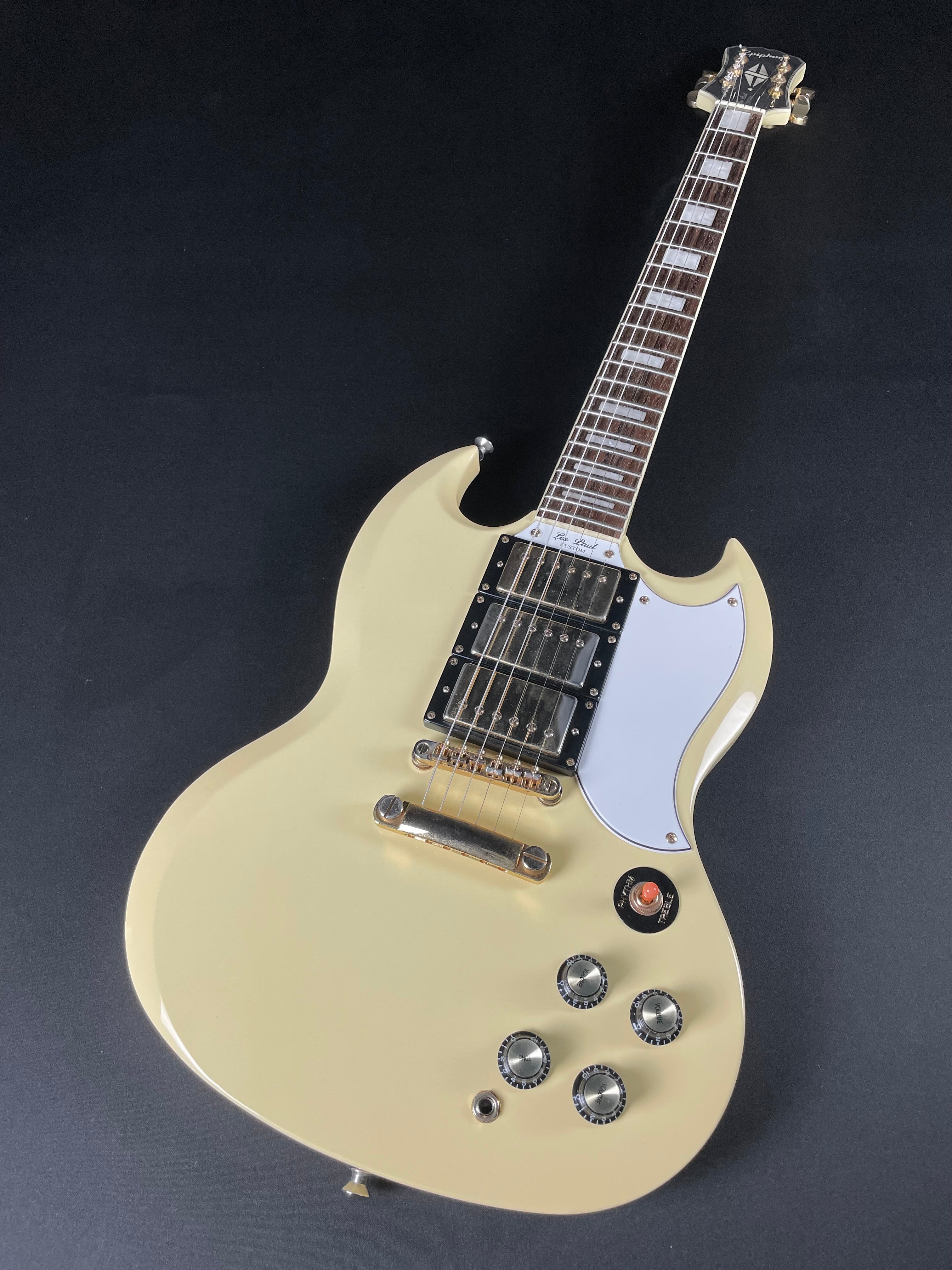 Epiphone G-400 Les Paul Custom (SG) w/HSC - Antique Ivory (2007)