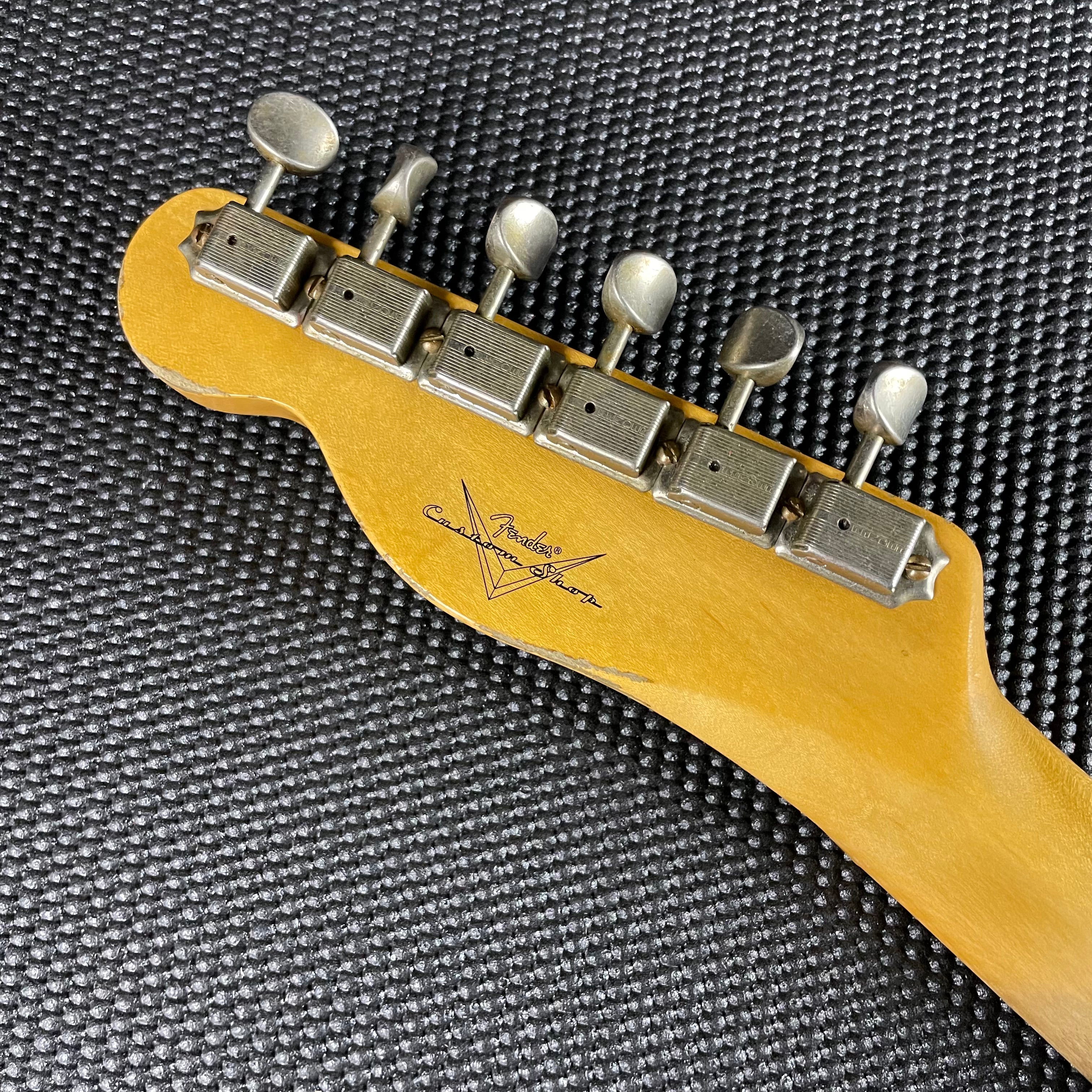 Fender Custom Shop 1952 Telecaster, Heavy Relic- Aged Nocaster Blonde (6lbs 12oz) - Metronome Music Inc.