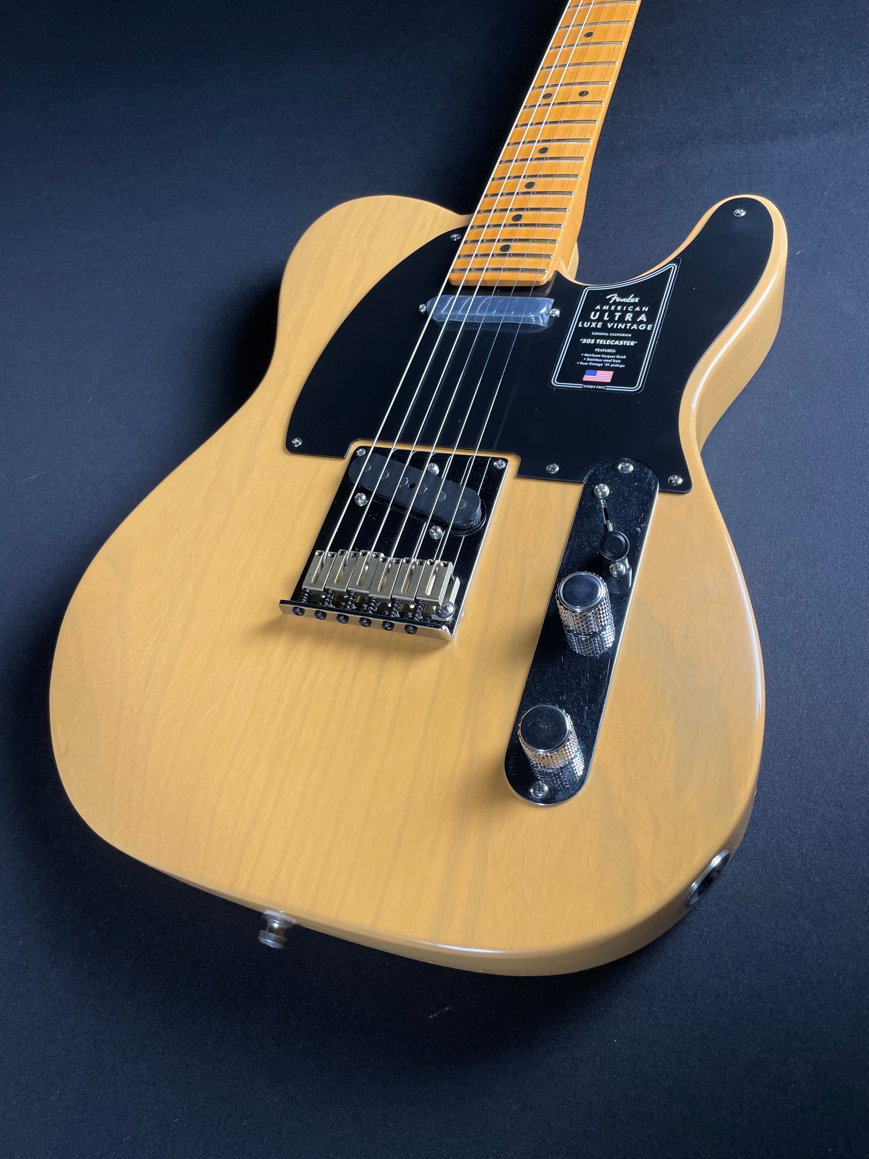 Fender American Ultra Luxe Vintage '50s Telecaster - Butterscotch Blonde - Metronome Music Inc.